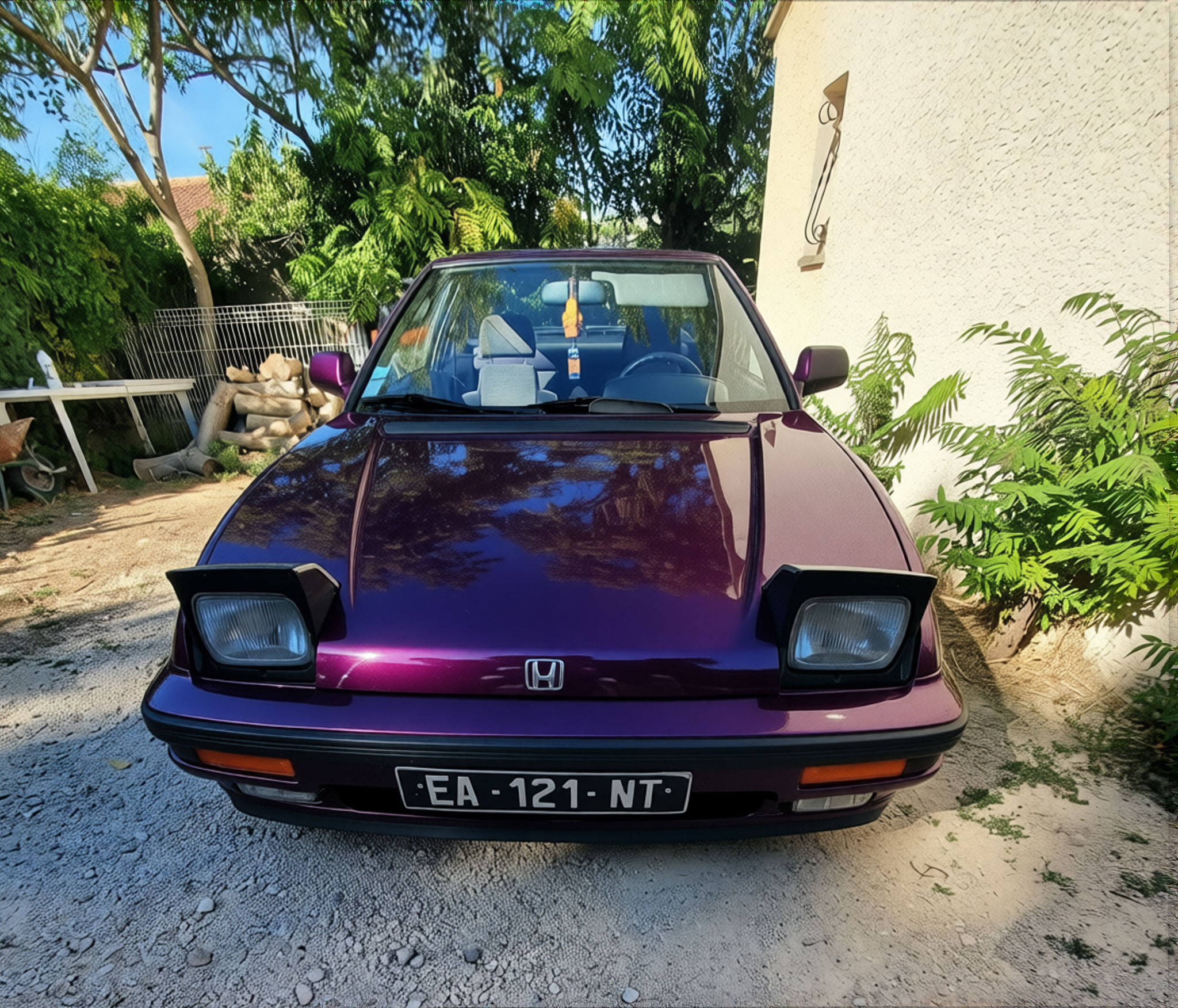 Your car rendered in Midnight Purple gloss paint
