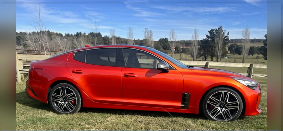 Your car rendered in Gloss Dragon Fire Red gloss wrap