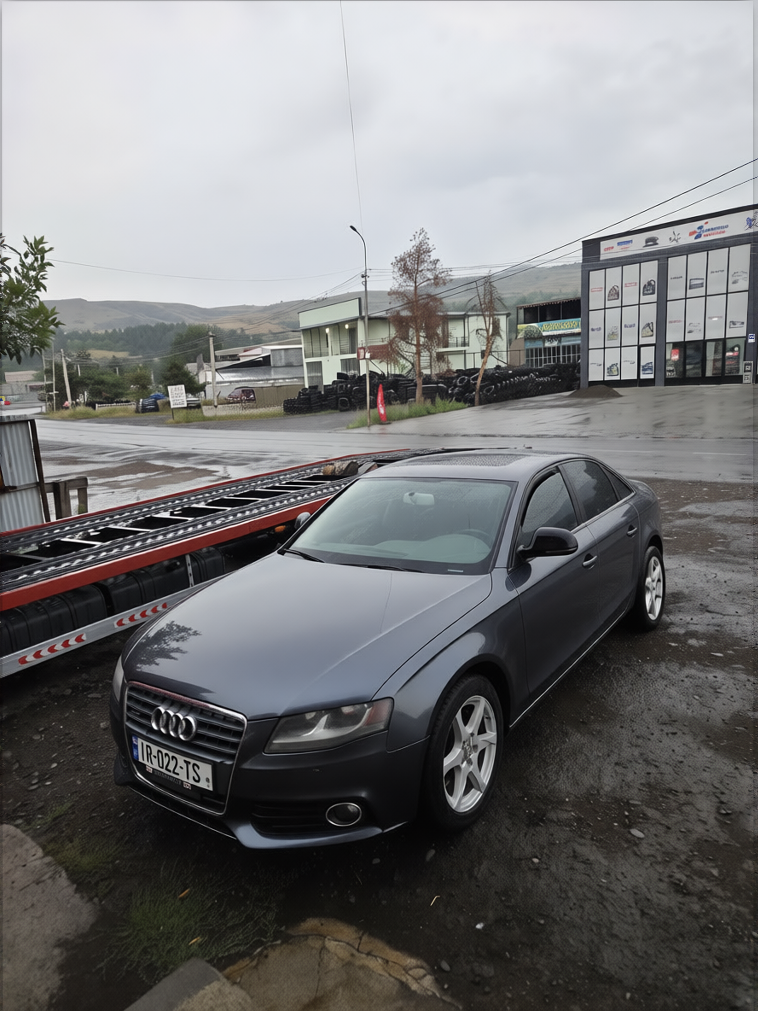 Car rendered in Nardo Grey satin paint