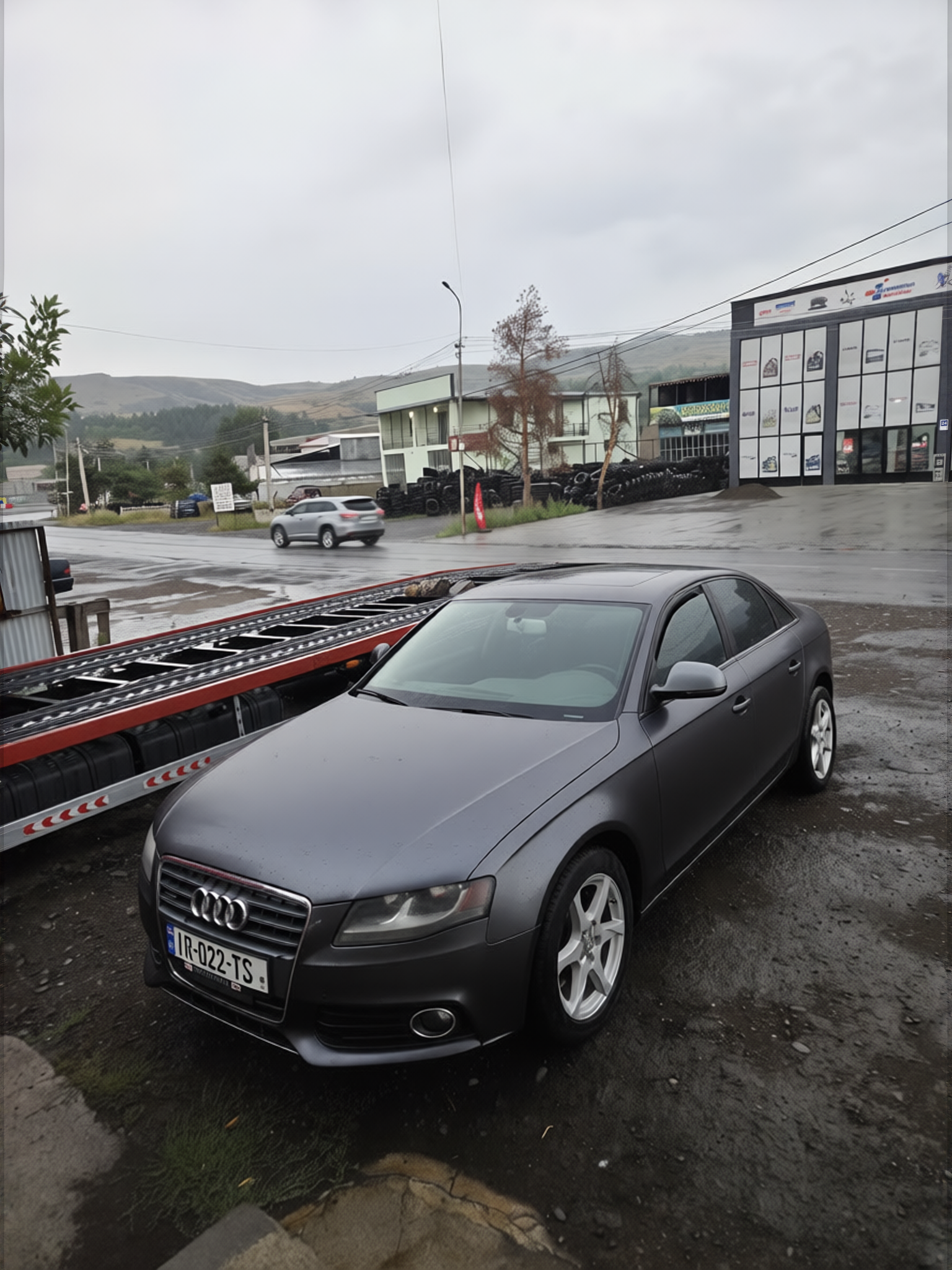 Car rendered in Nardo Grey matte paint
