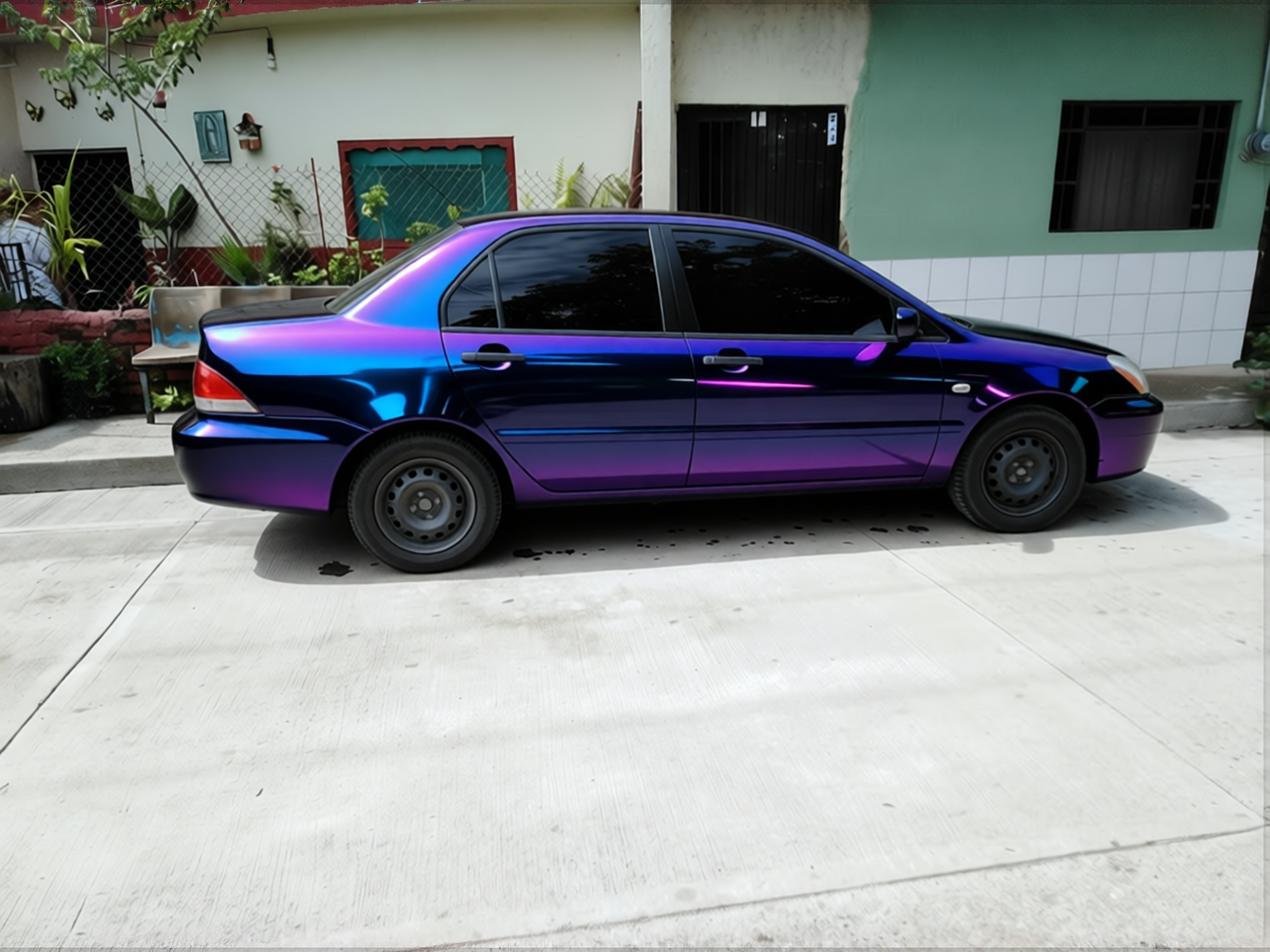 Mitsubishi Asx rendered in Super Gloss Spectrum gloss wrap