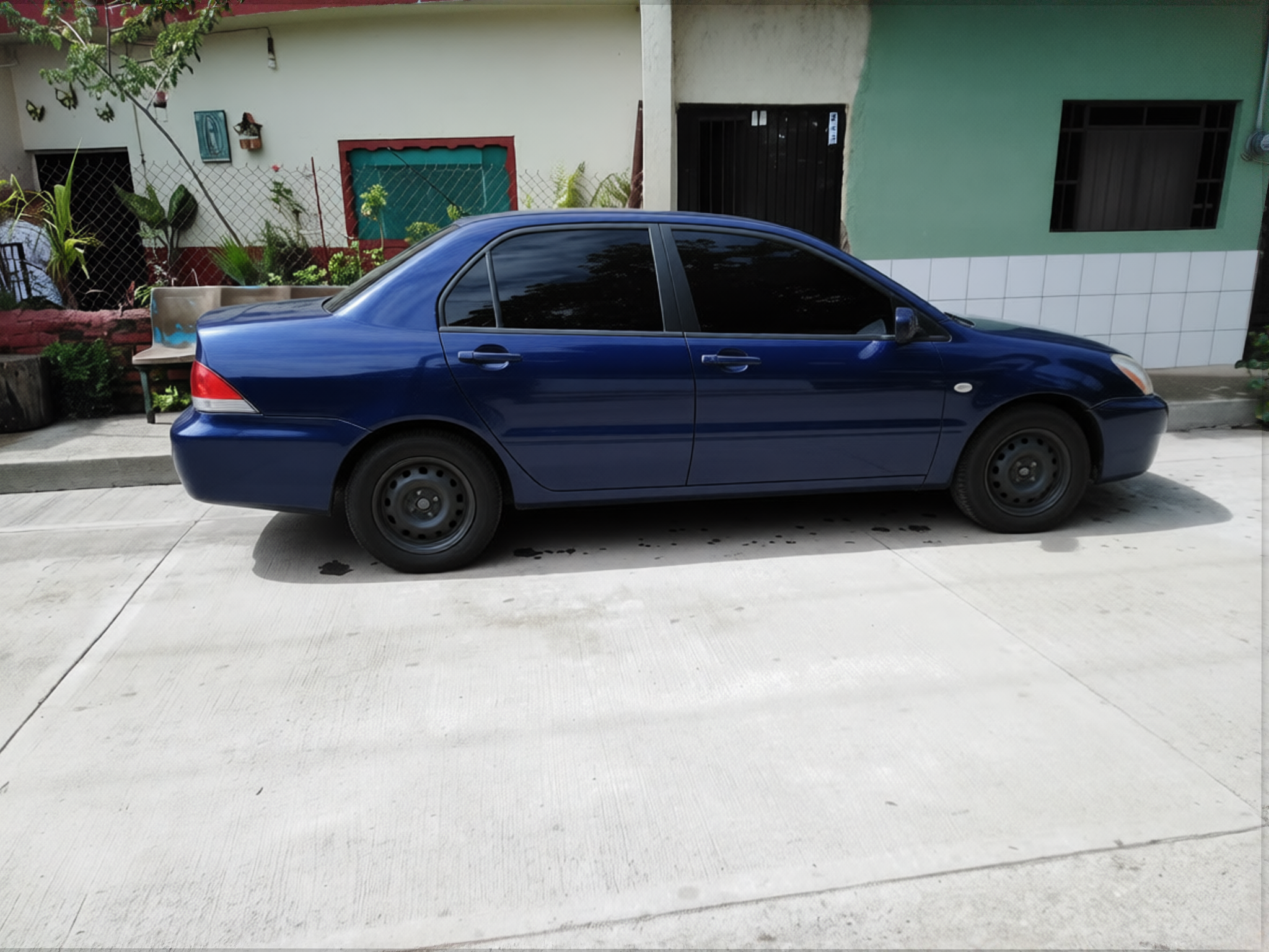Mitsubishi Asx rendered in Deep Navy gloss paint