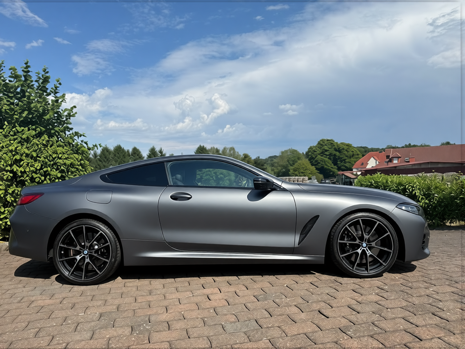 Your car rendered in Nardo Grey matte paint