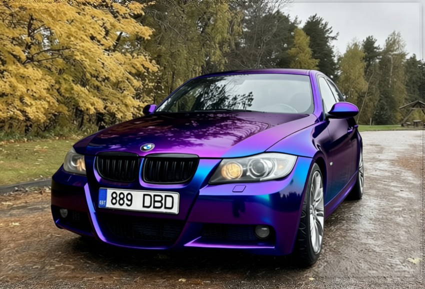 BMW 3 Series rendered in Super Gloss Spectrum gloss wrap