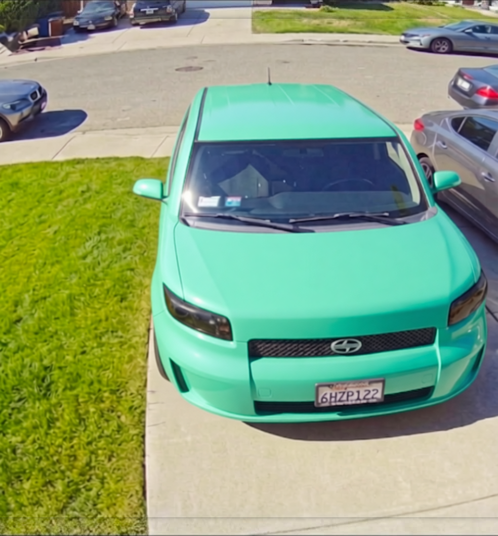 Your car rendered in Super Gloss Pearl Neon Mint gloss wrap