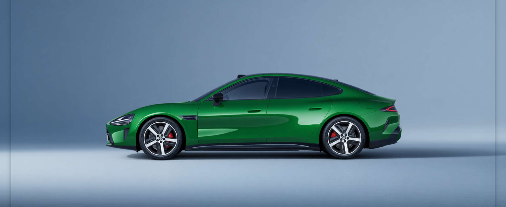 Your car rendered in Racing Green gloss paint