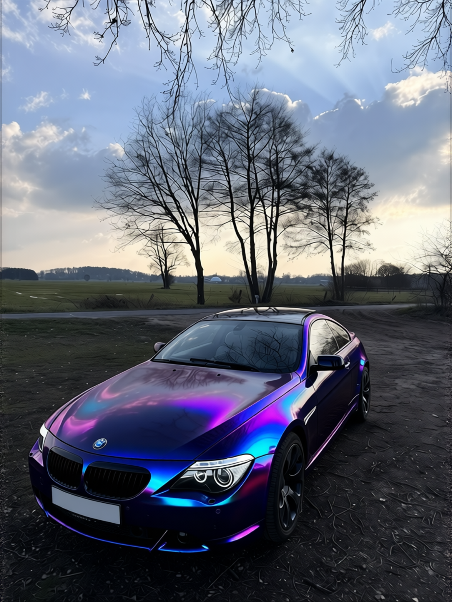 BMW 6 Series rendered in Super Gloss Spectrum gloss wrap