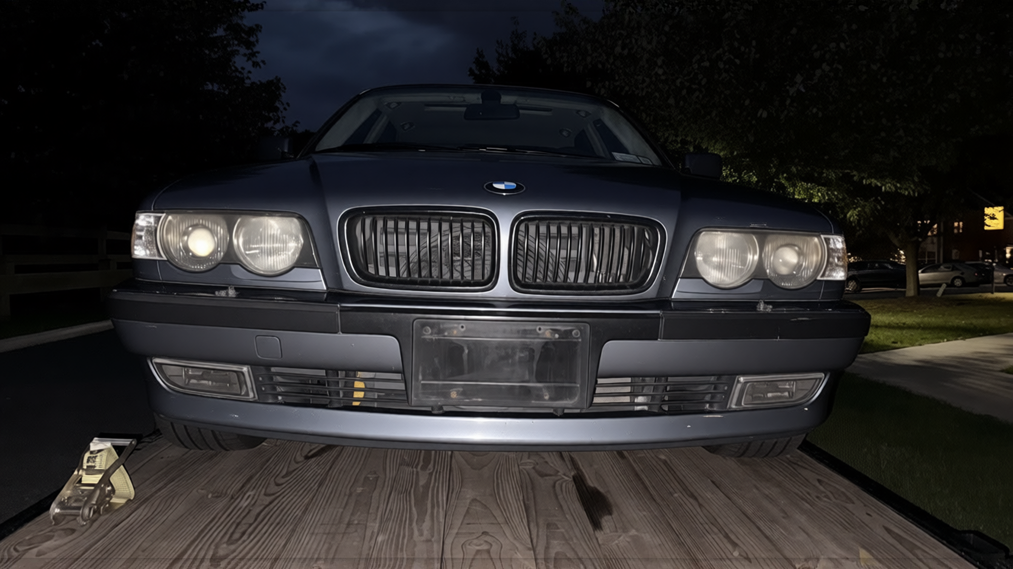 BMW 3 Series rendered in Nardo Grey gloss paint