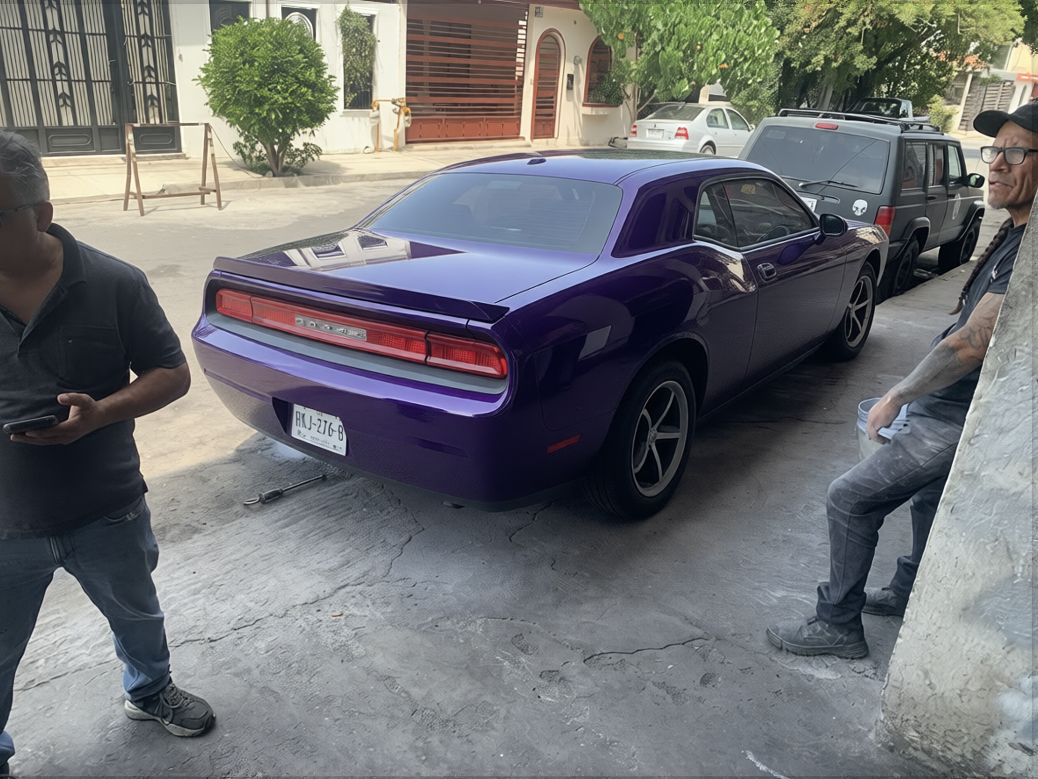 Your car rendered in Midnight Purple gloss paint
