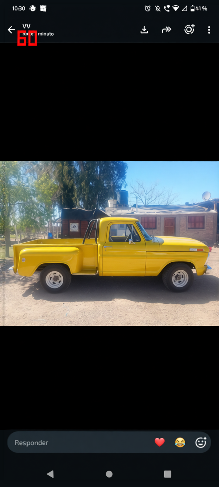 Ford F100 rendered in Racing Yellow gloss paint