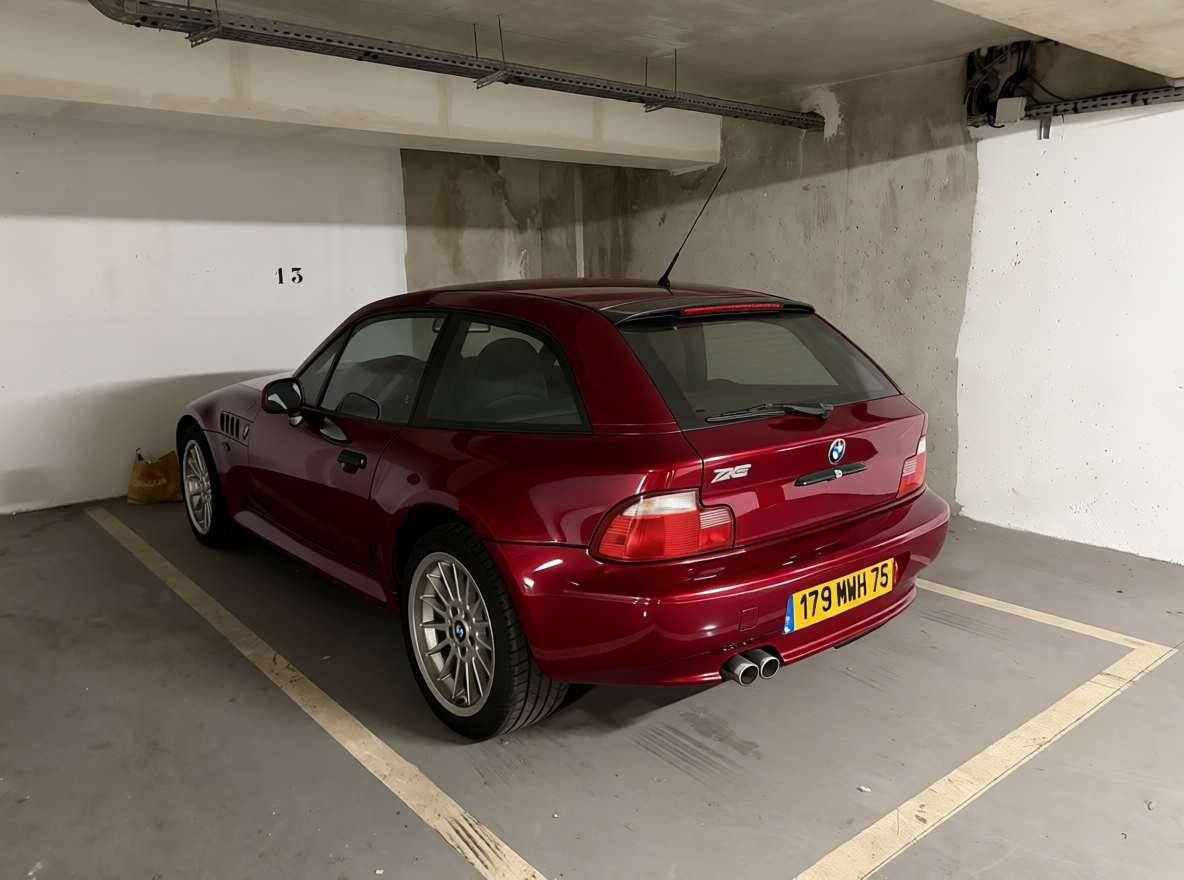 Z3 rendered in Crystal Ancora Red gloss wrap