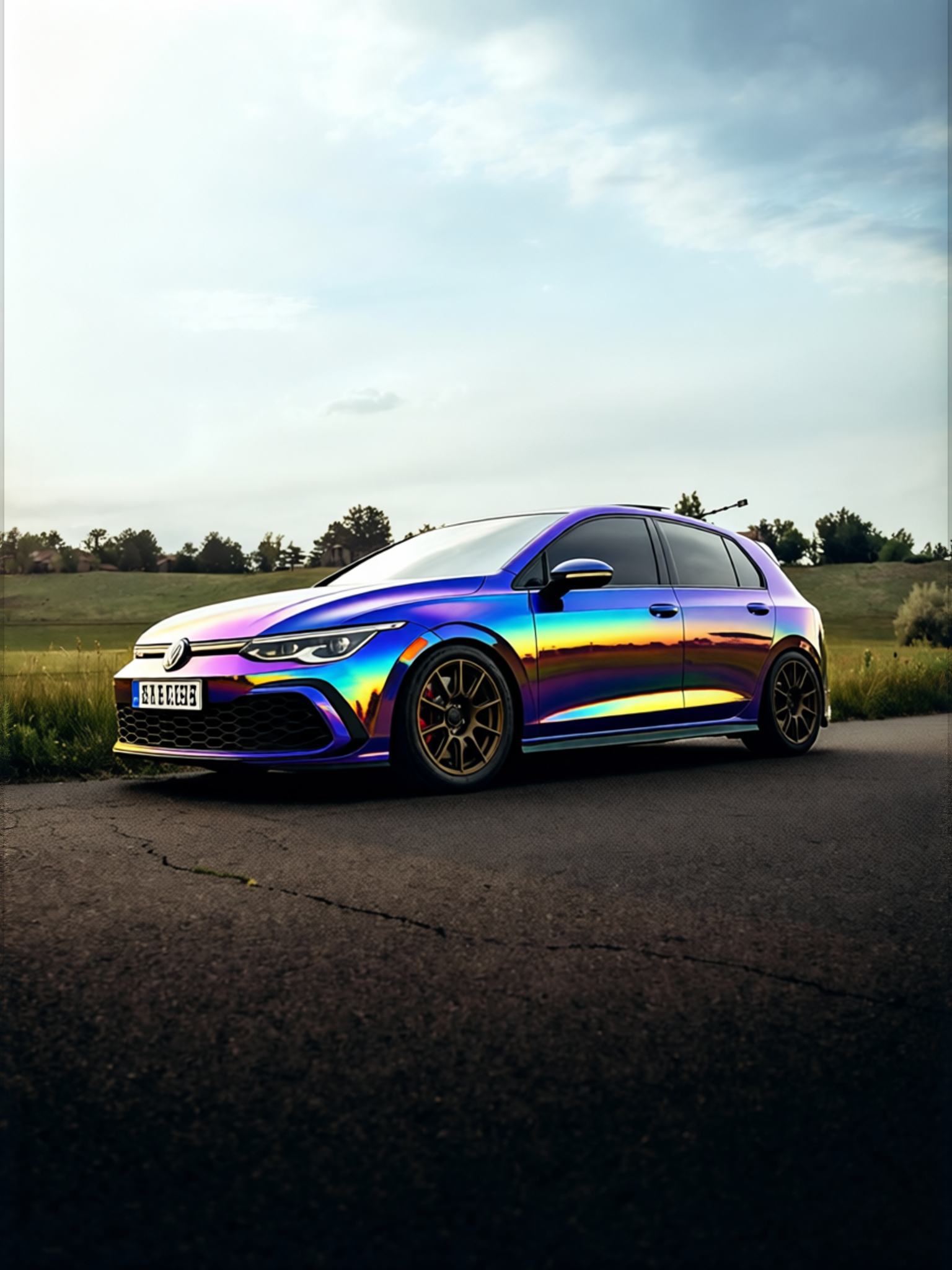 Your car rendered in Super Gloss Spectrum gloss wrap