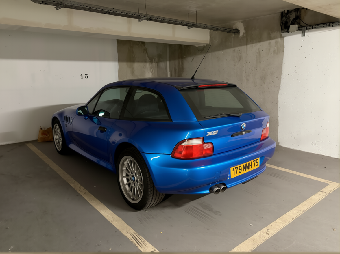 Z3 rendered in Gulf Blue gloss paint