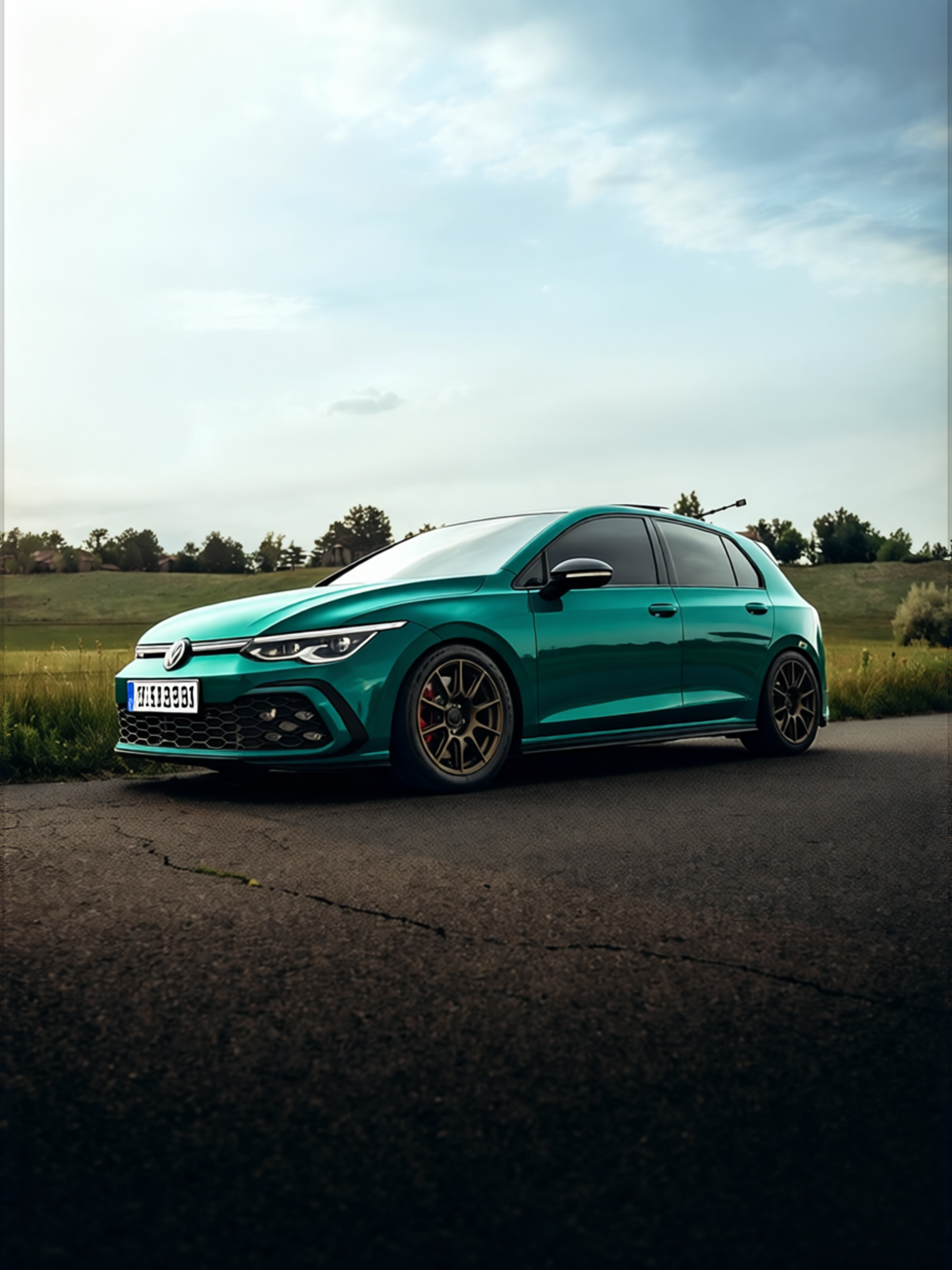 Your car rendered in Super Gloss Era Green gloss wrap