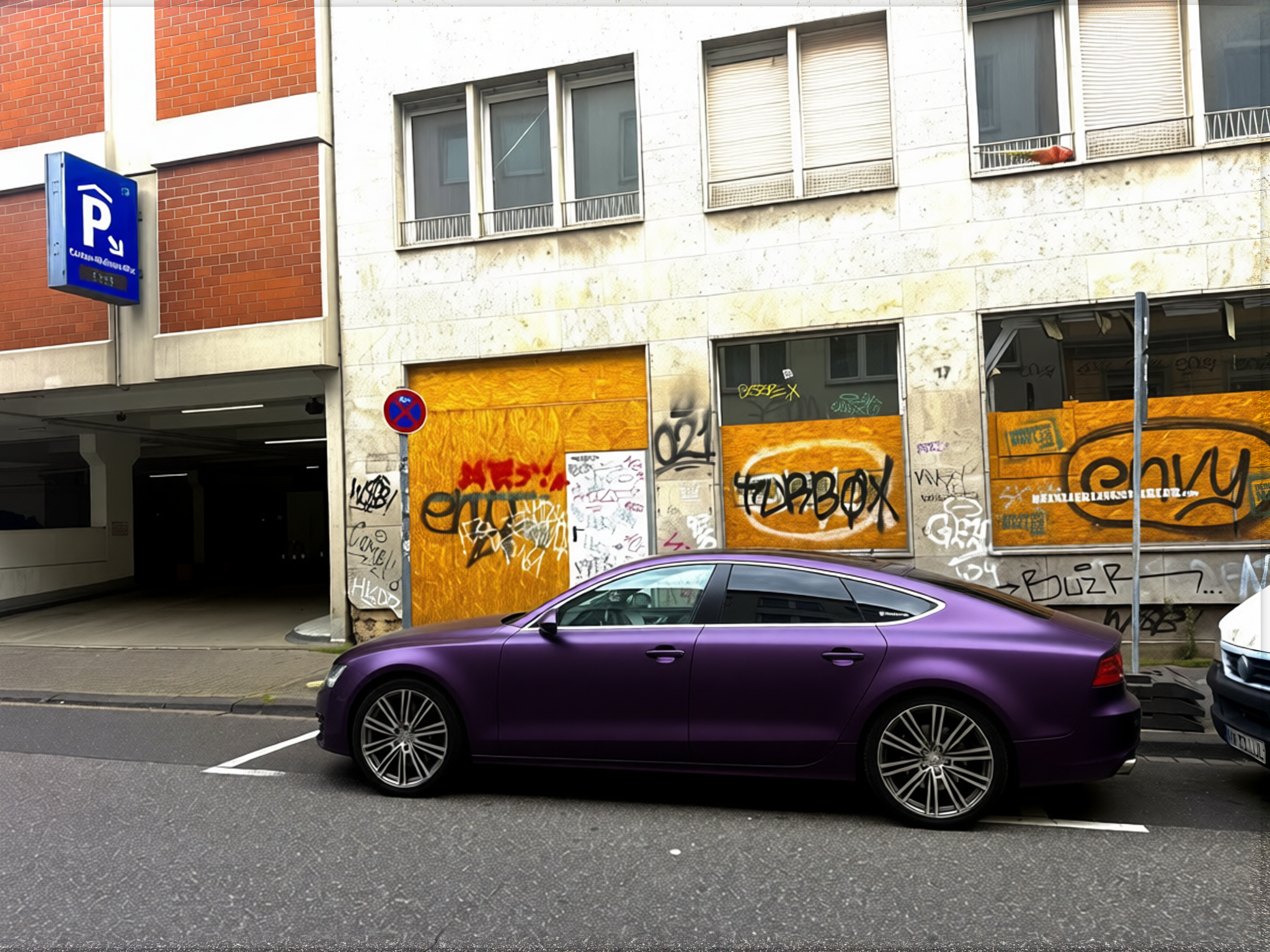 Your car rendered in Midnight Purple matte paint