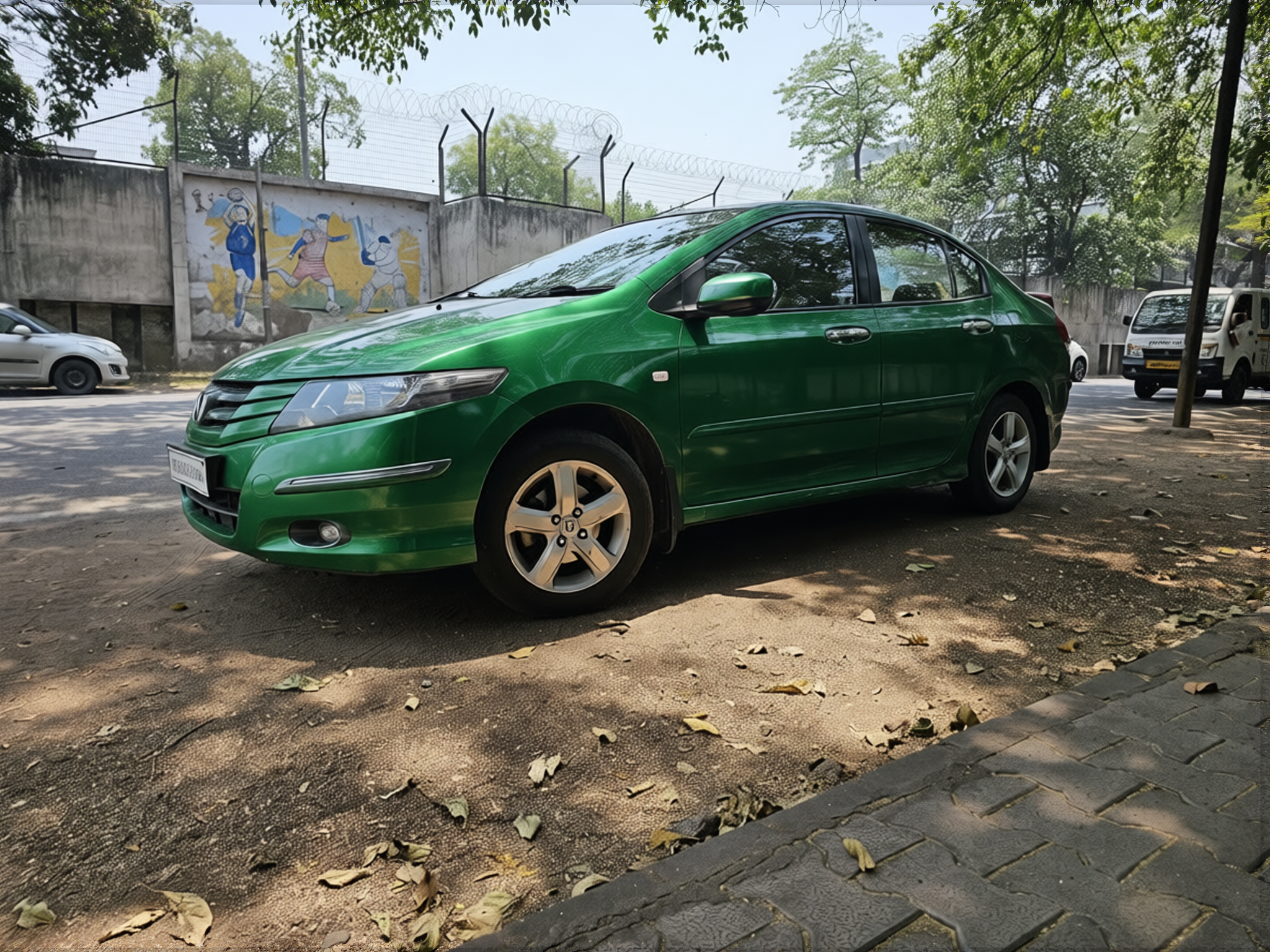 Your car rendered in Racing Green gloss paint