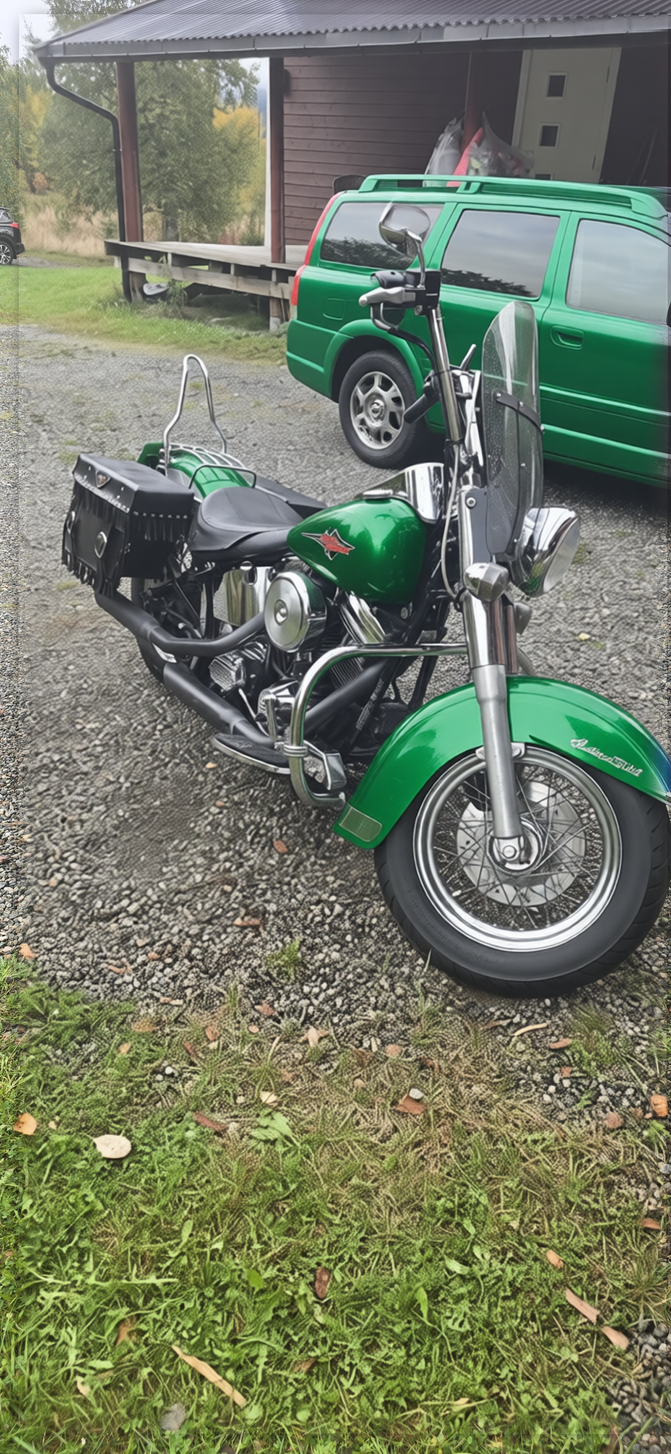 Your car rendered in Racing Green gloss paint