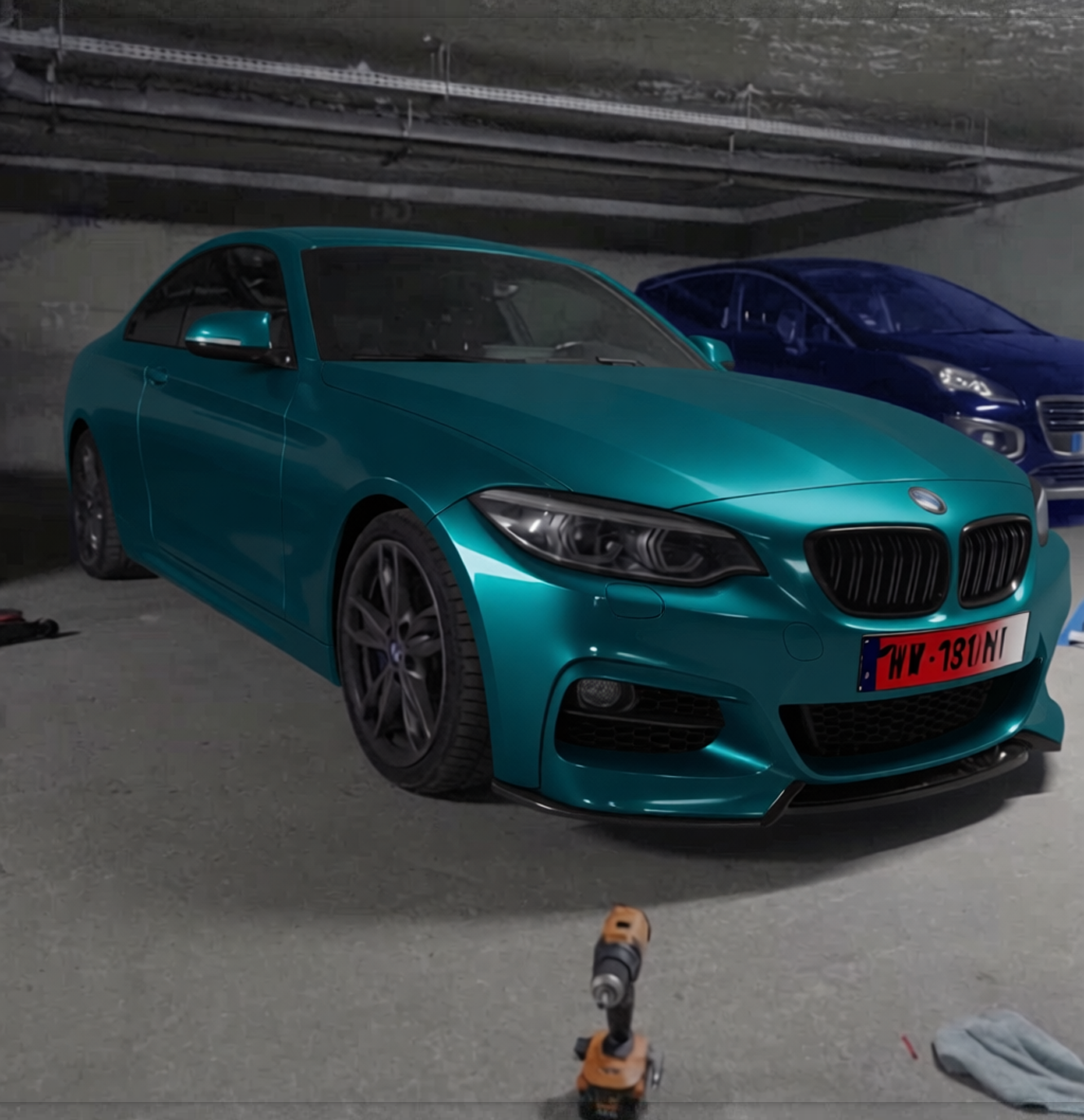 BMW 2 Series rendered in Super Gloss Era Green gloss wrap