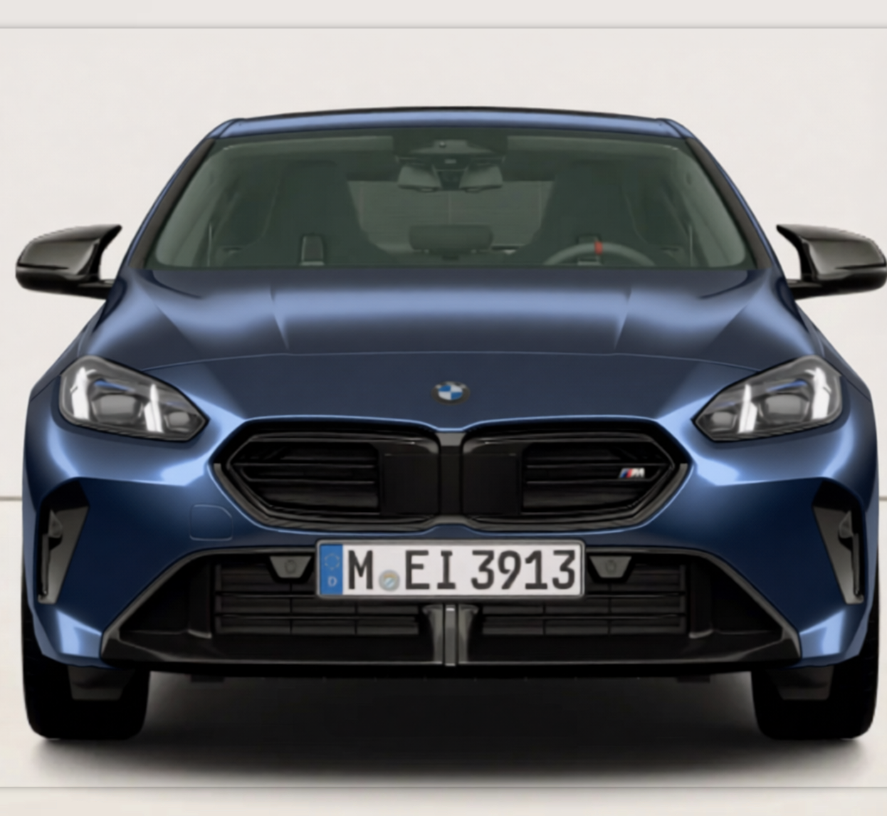 Your car rendered in Frozen Satin Metallic Charcoal Blue gloss wrap
