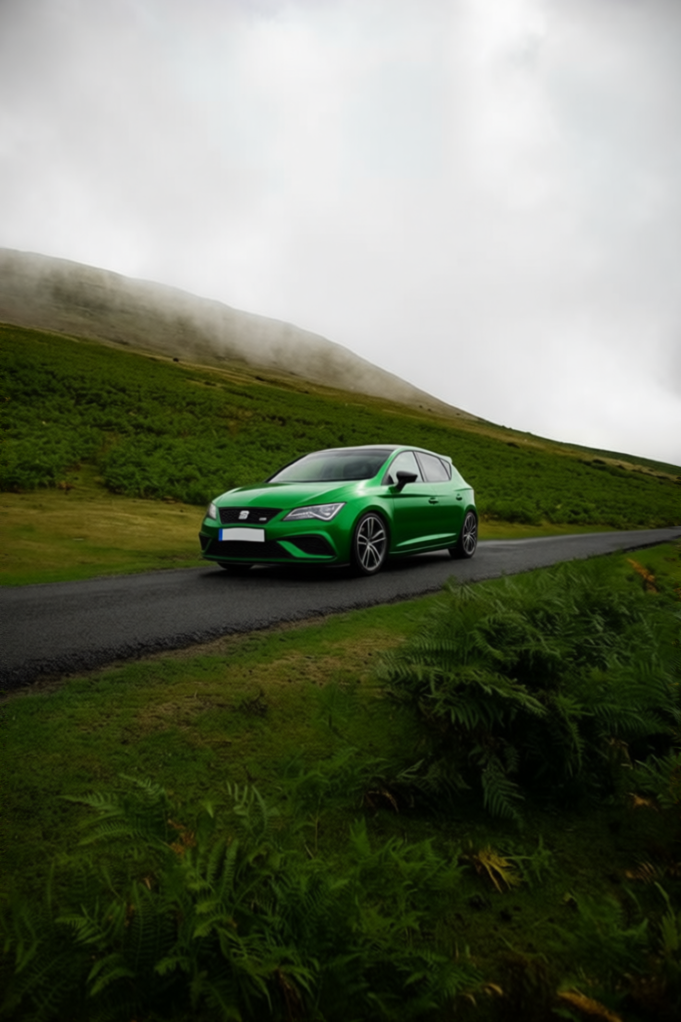 Seat Ibiza en Racing Green gloss paint