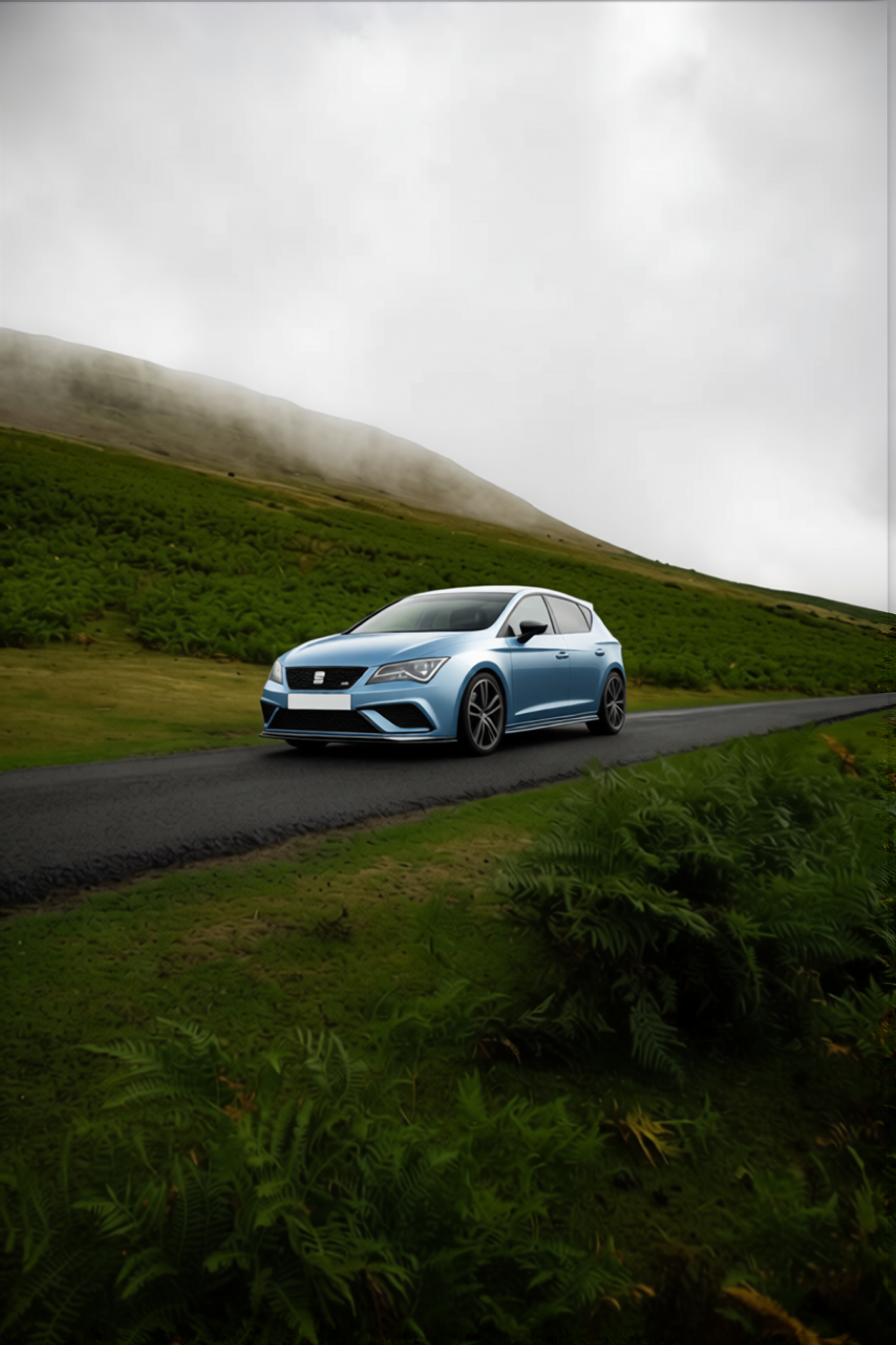 Seat Ibiza en Satin Battleship Gray satin wrap