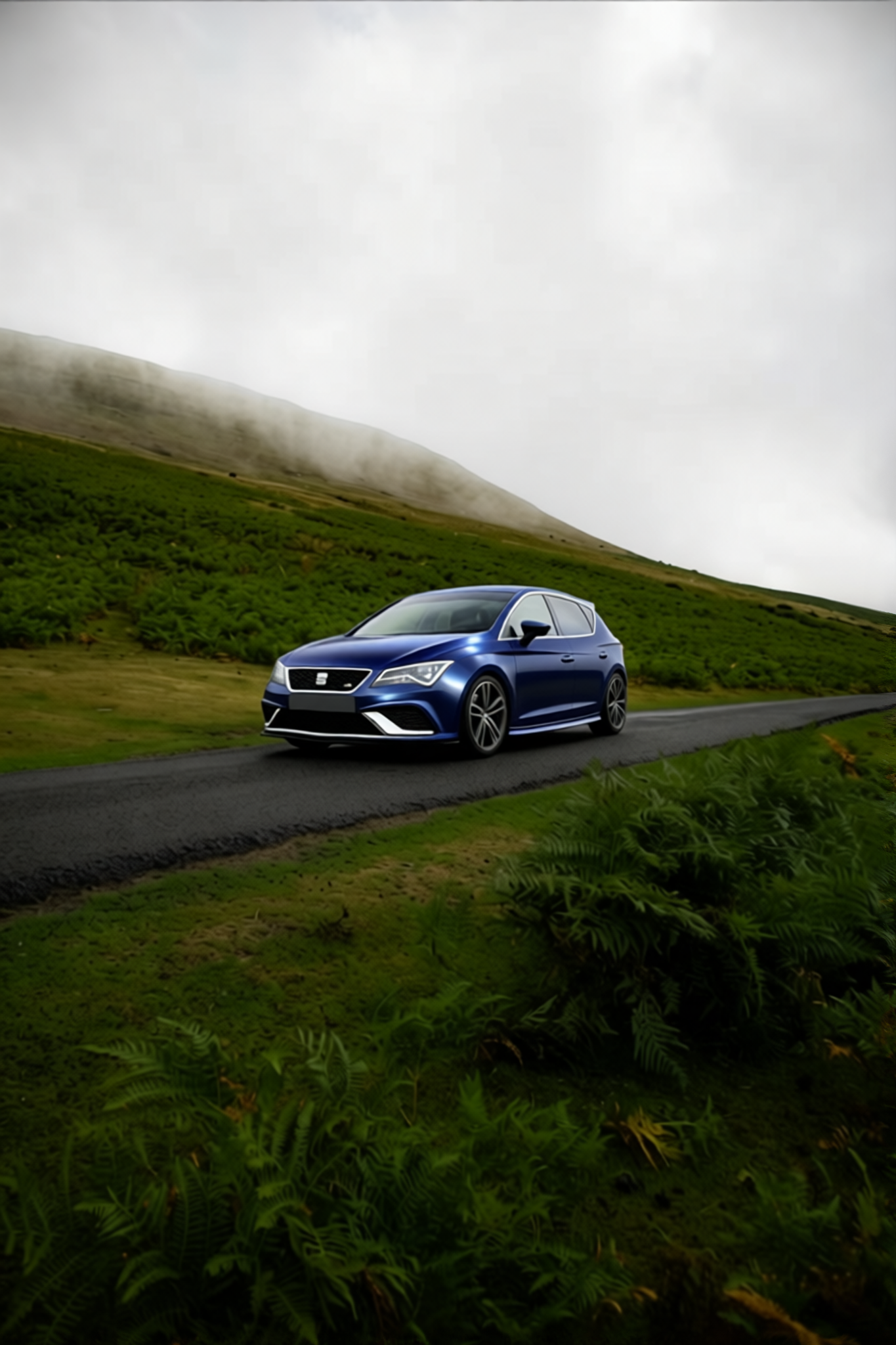 Seat Ibiza en Frozen Satin Metallic Charcoal Blue gloss wrap