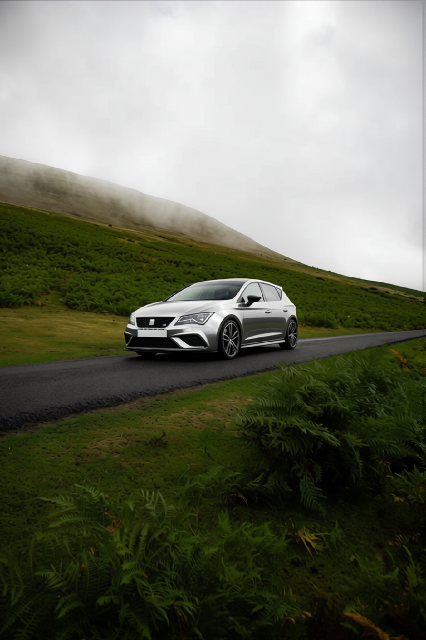 Seat Ibiza en Super Gloss Metallic Silver gloss wrap