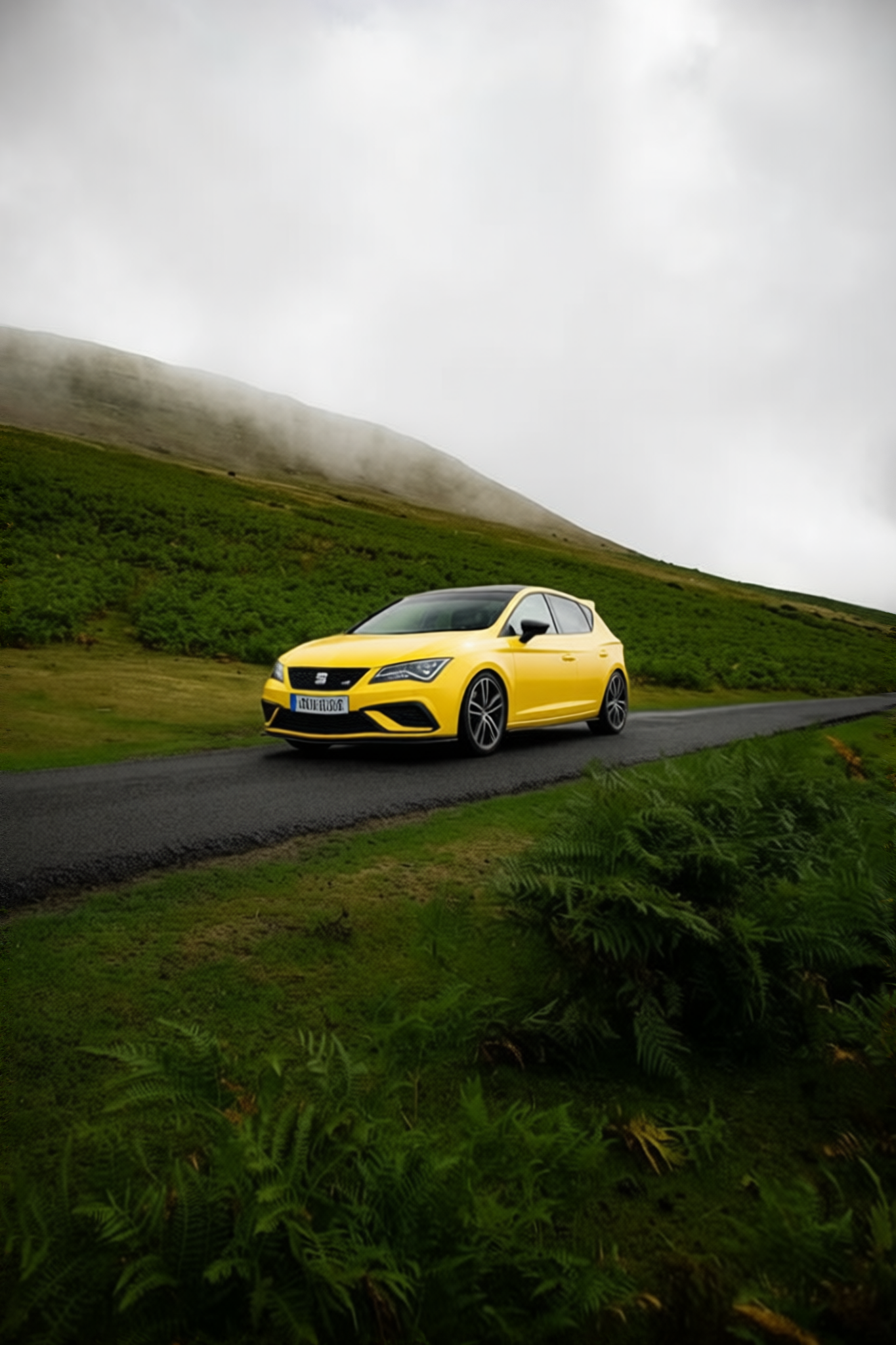 Seat Ibiza en Racing Yellow gloss paint