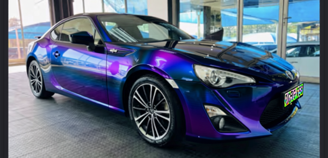 Toyota GT86 rendered in Super Gloss Spectrum gloss wrap