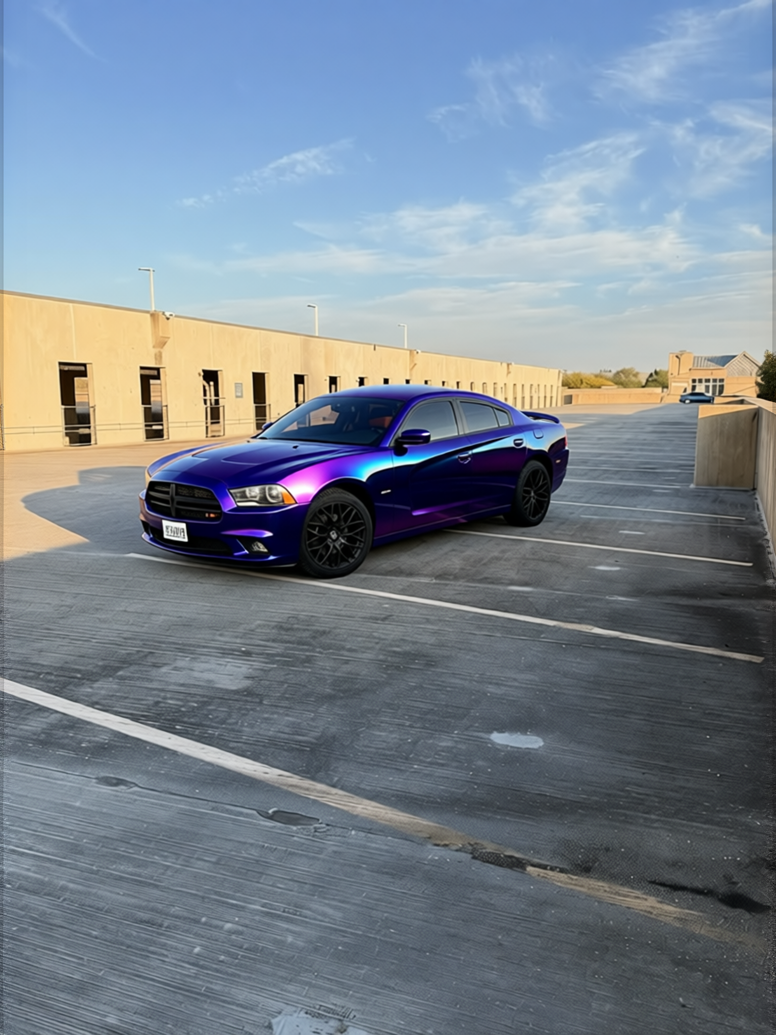 Dodge Charger rendered in Super Gloss Spectrum gloss wrap