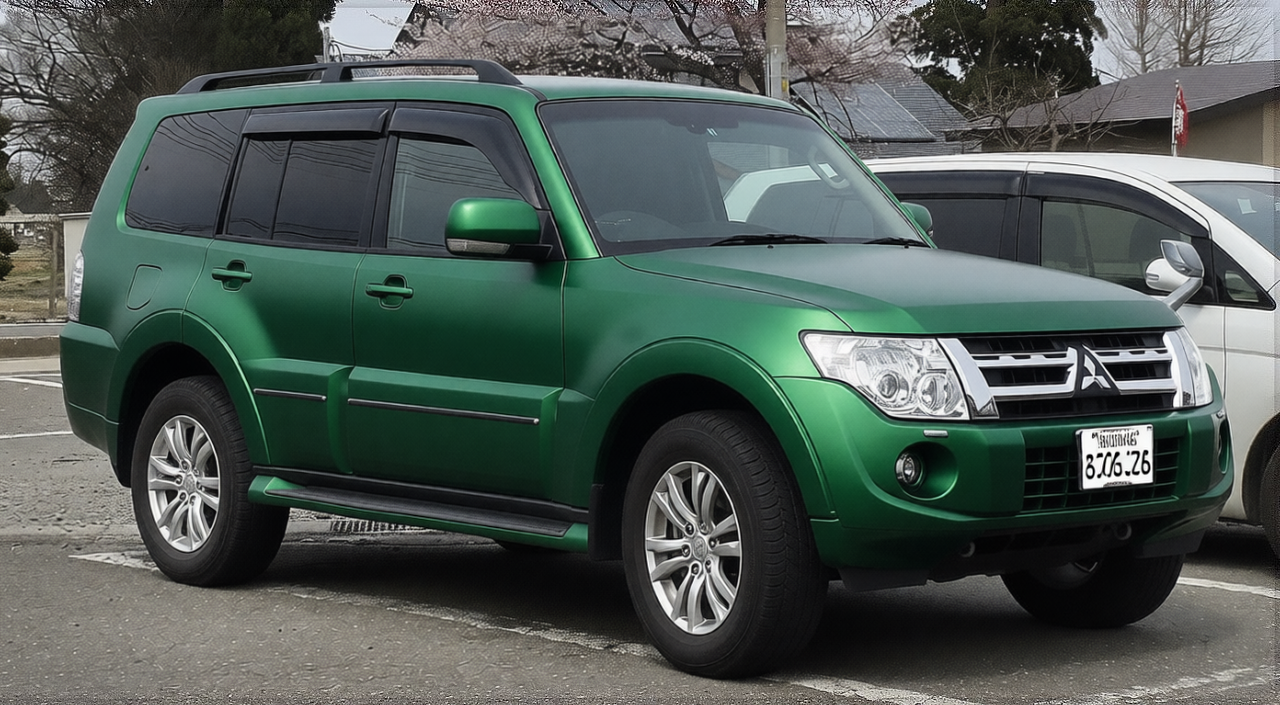 Your car rendered in Racing Green matte paint
