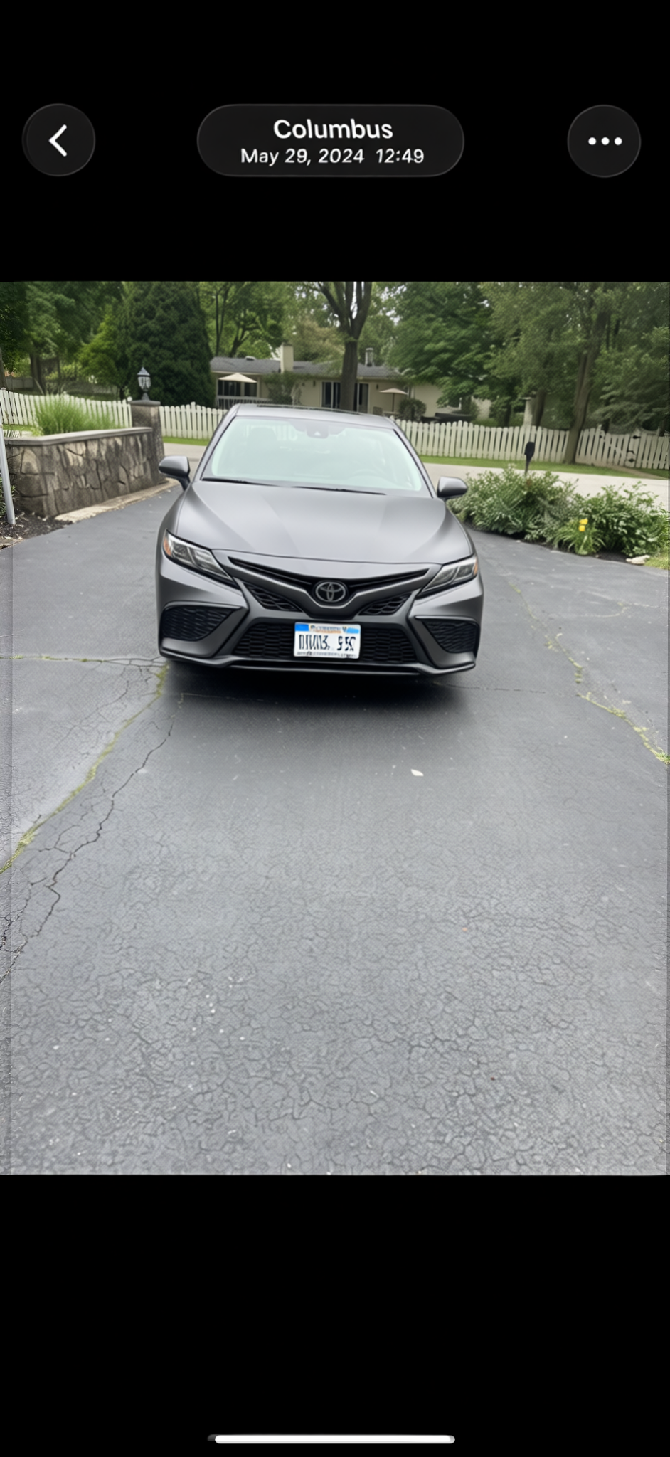 Toyota Camry rendered in Nardo Grey matte paint
