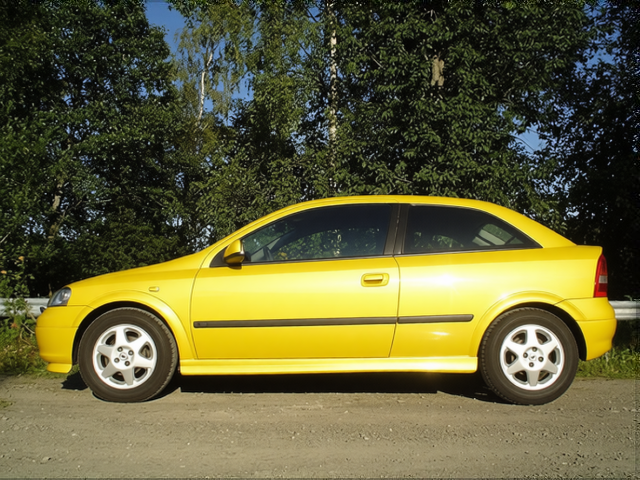 Car rendered in Racing Yellow gloss paint