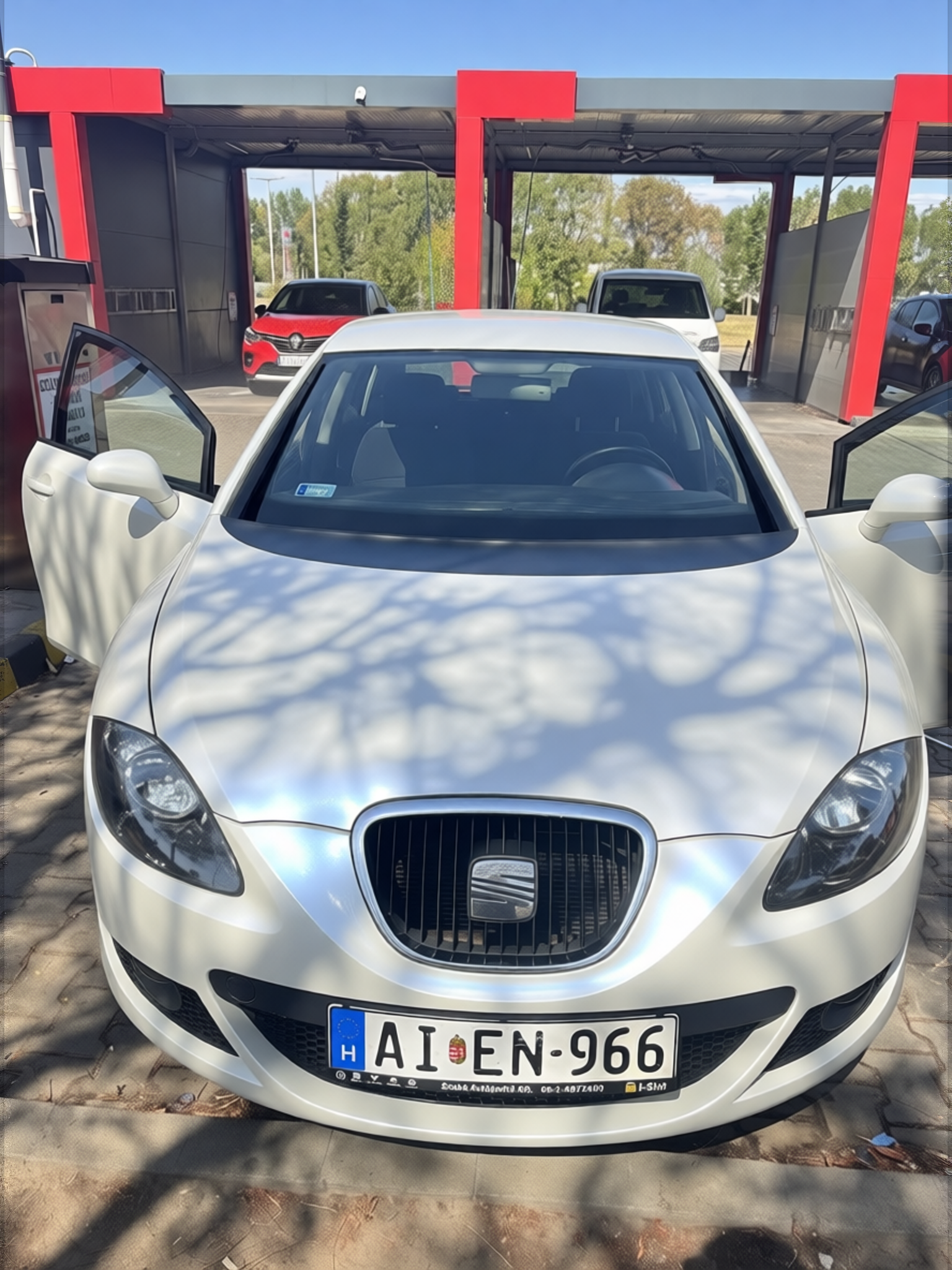 Your car rendered in Pearl White gloss paint