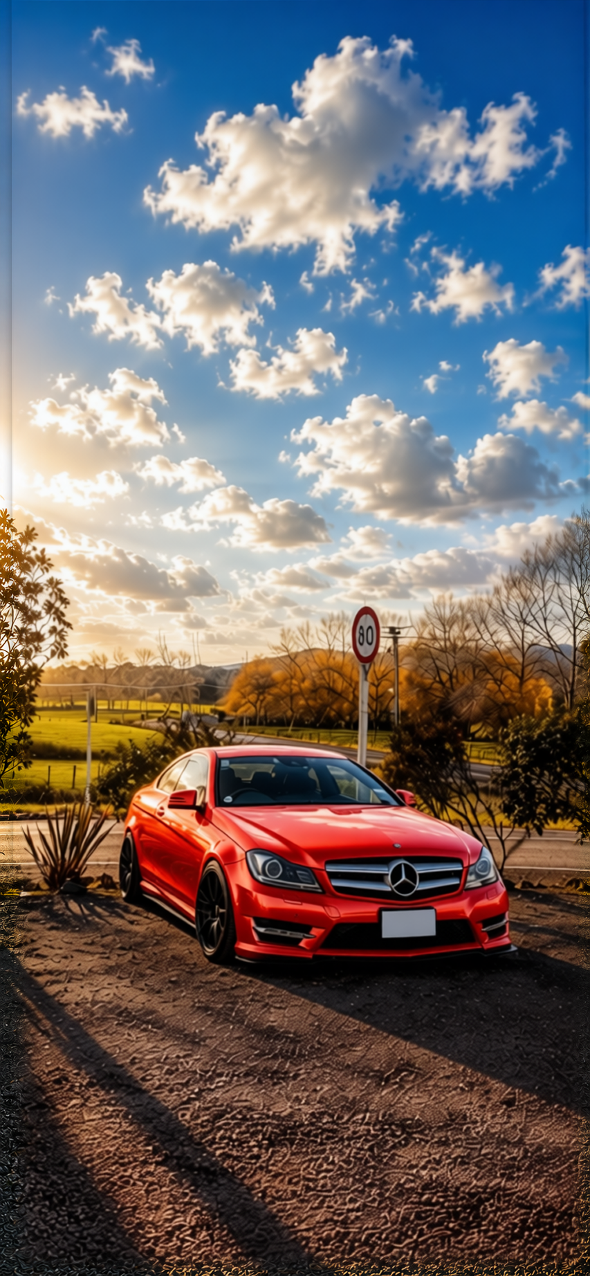 Your car rendered in Gloss Dragon Fire Red gloss wrap