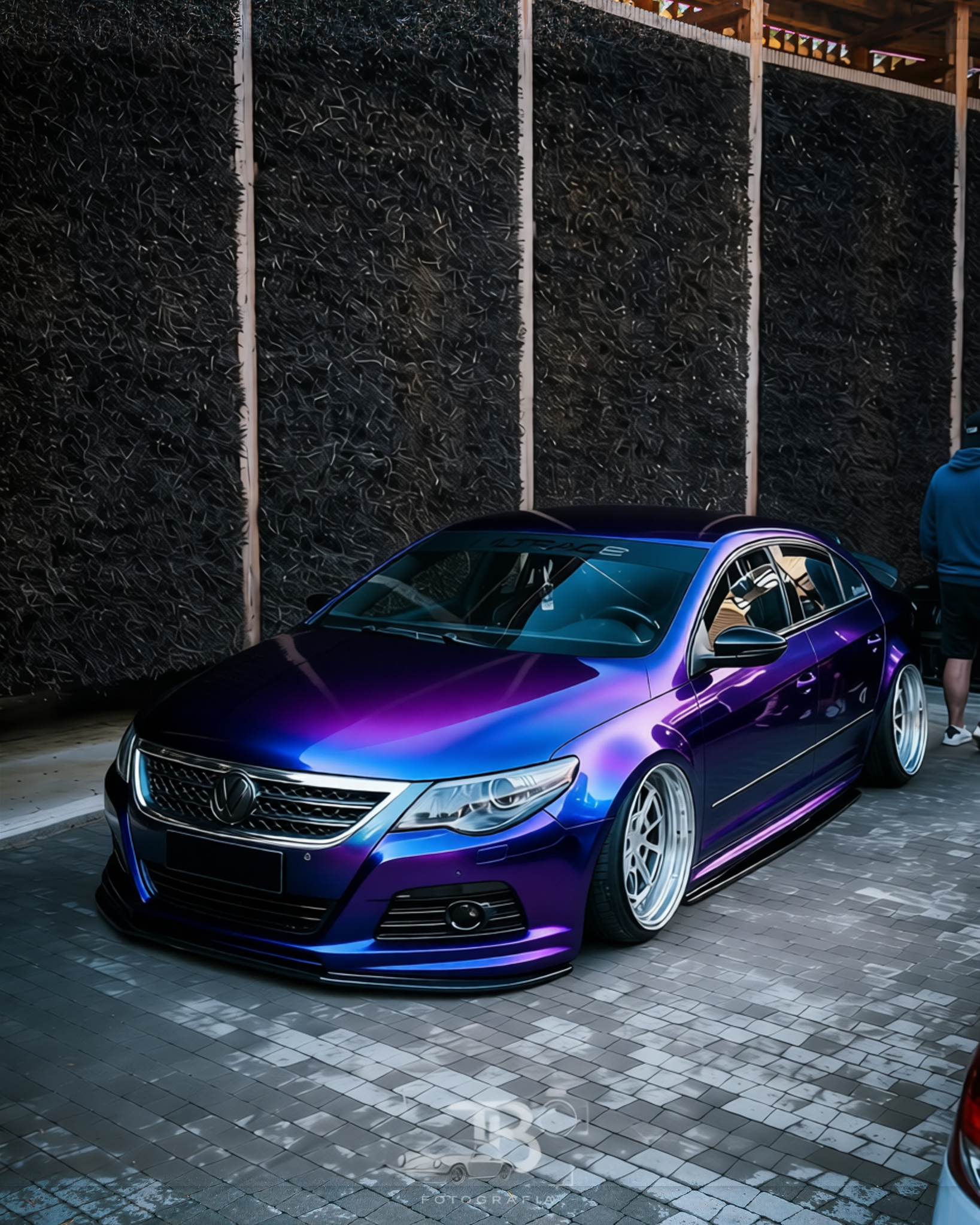 Volkswagen CC rendered in Super Gloss Spectrum gloss wrap
