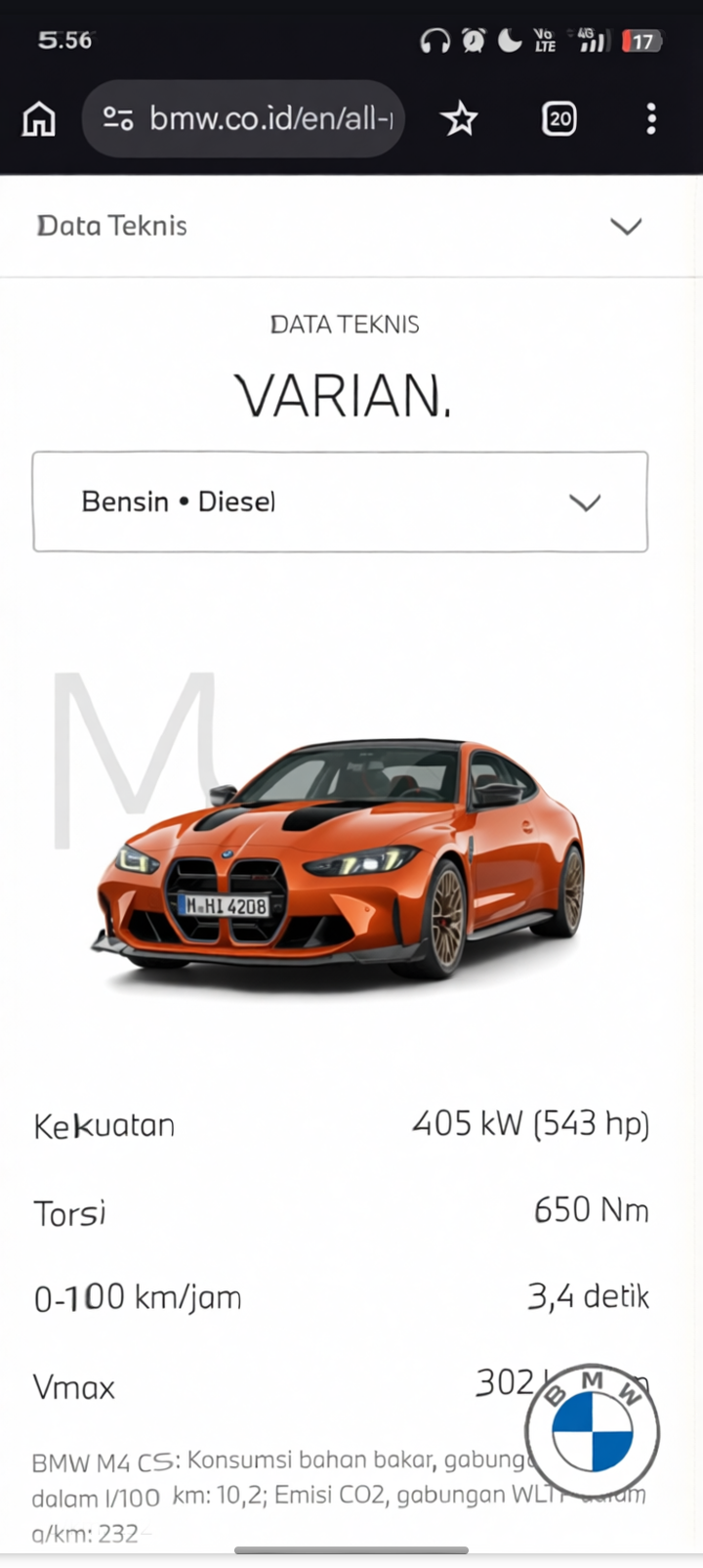 Your car rendered in Lava Orange gloss paint