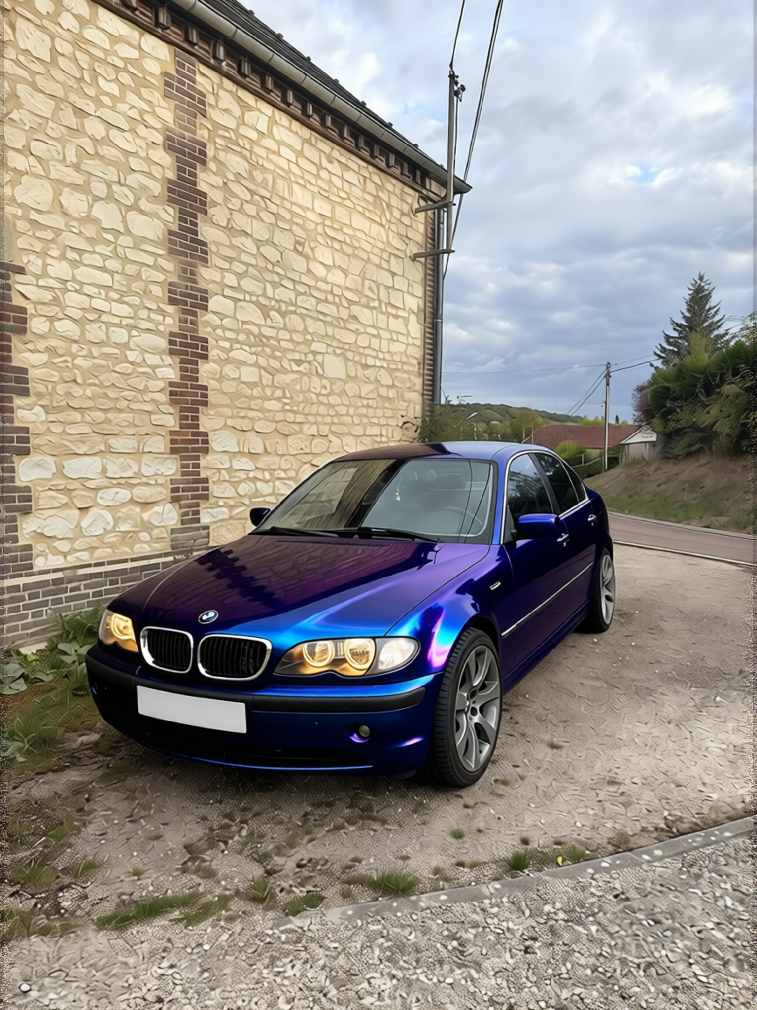 BMW 3 Series rendered in Super Gloss Spectrum gloss wrap