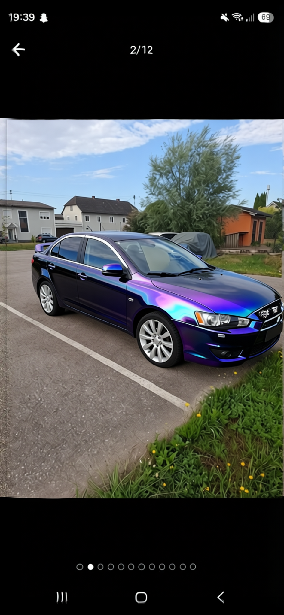 Mitsubishi Lancer rendered in Super Gloss Spectrum gloss wrap