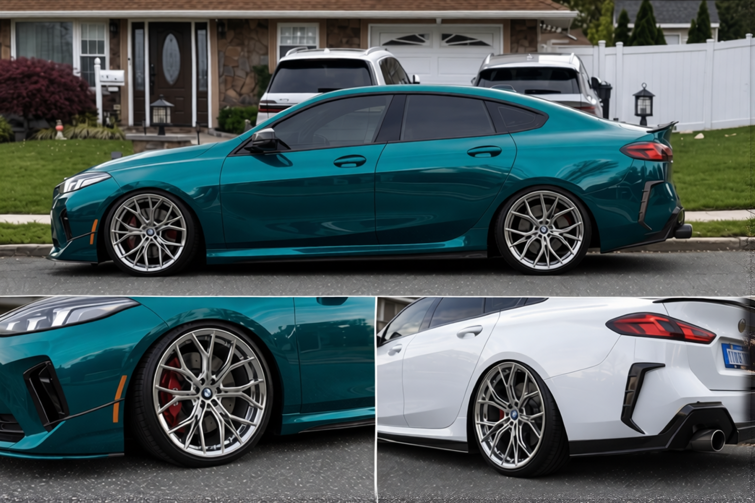 BMW 2 Series rendered in Super Gloss Era Green gloss wrap