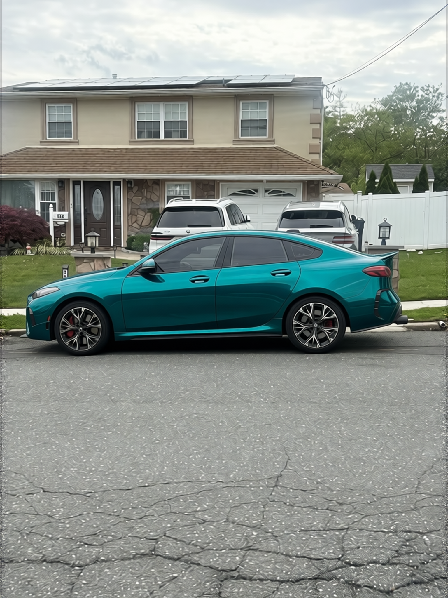 BMW 2 Series rendered in Super Gloss Era Green gloss wrap