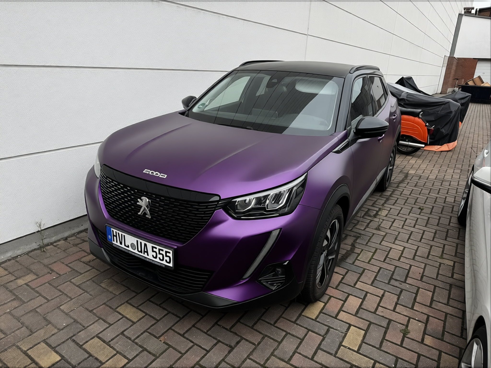 Your car rendered in Midnight Purple matte paint