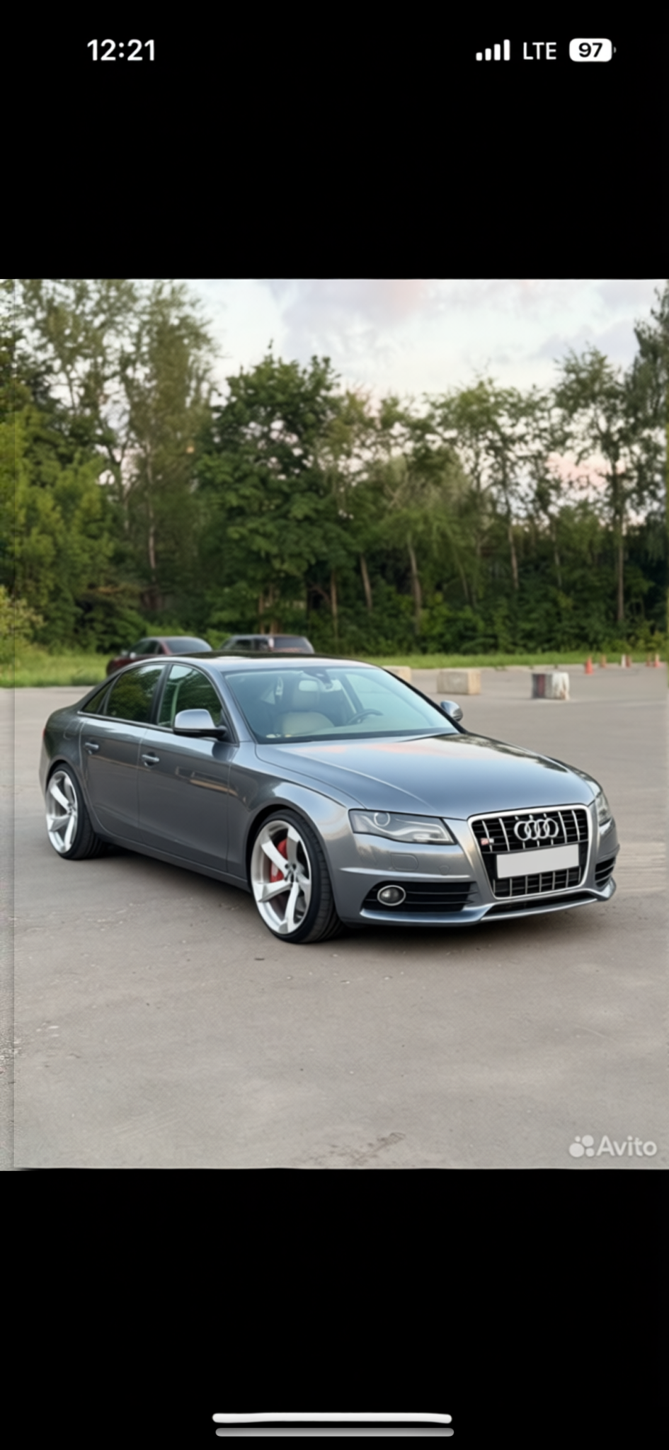 Audi A4 rendered in Nardo Grey gloss paint
