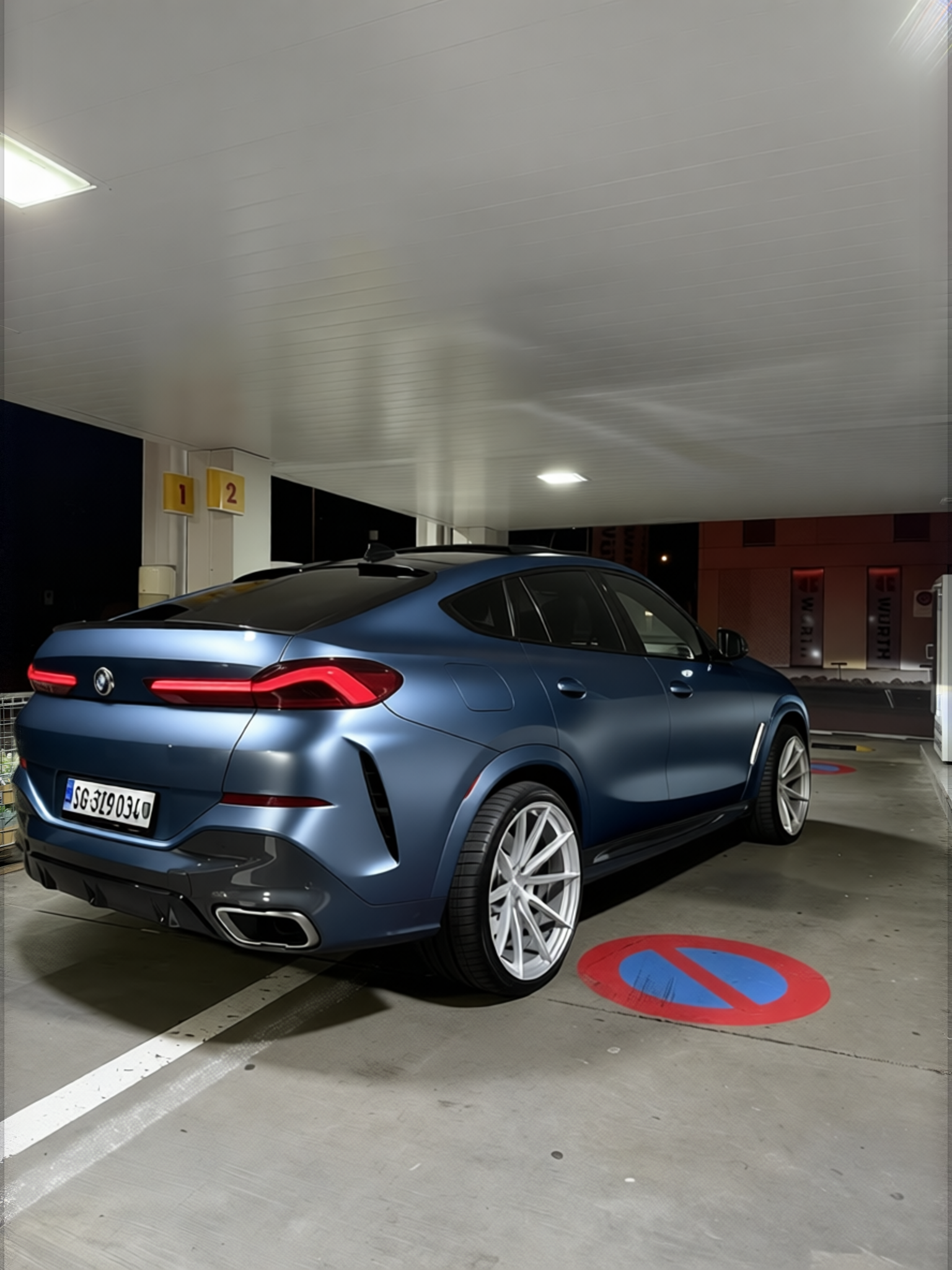 BMW X6 rendered in Matte Steel matte wrap