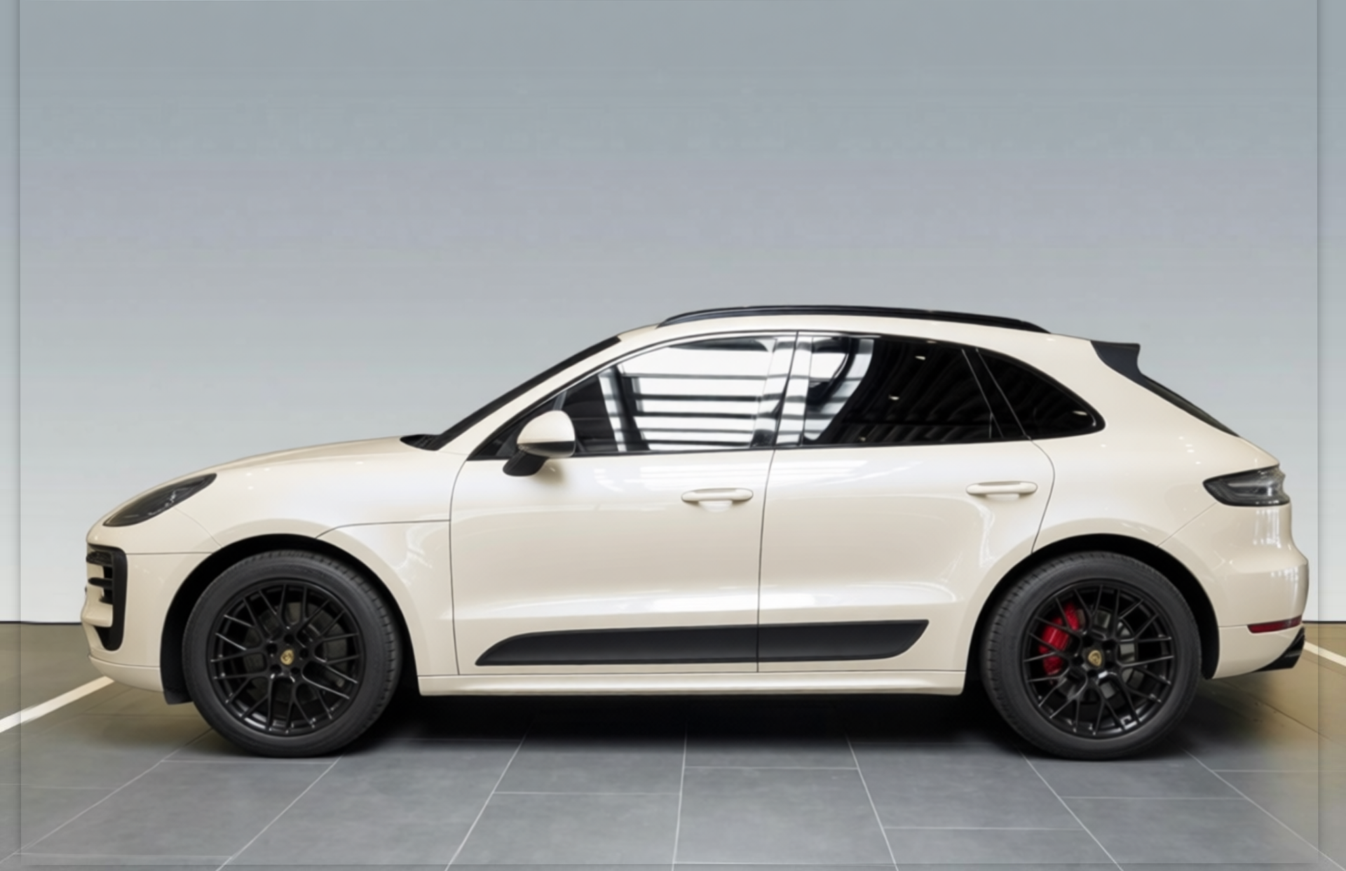 Your car rendered in Pearl White gloss paint