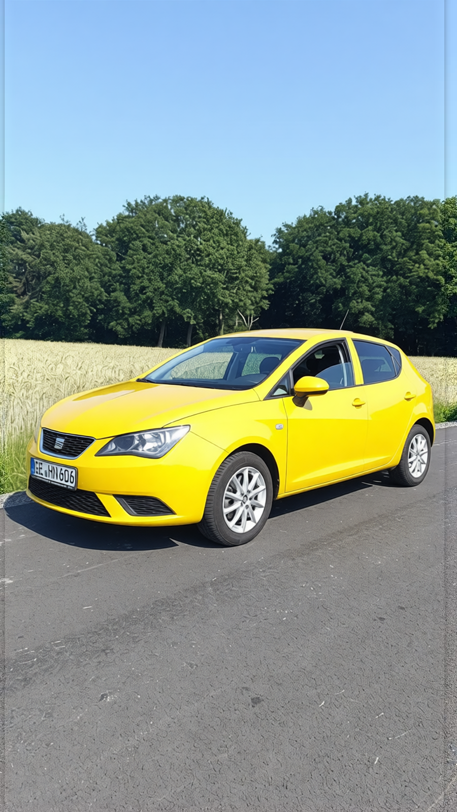 Your car rendered in Racing Yellow gloss paint