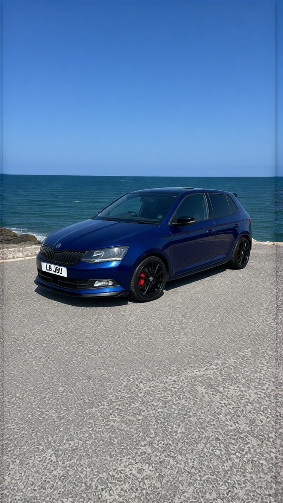 Your car rendered in Deep Navy gloss paint