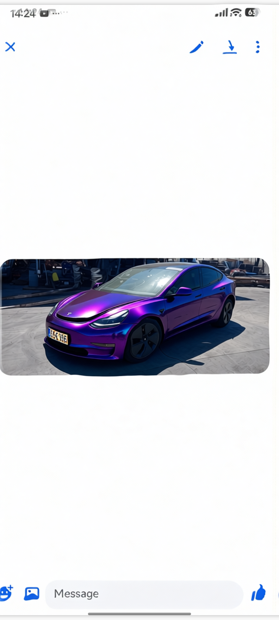 Your car rendered in Super Gloss Spectrum gloss wrap