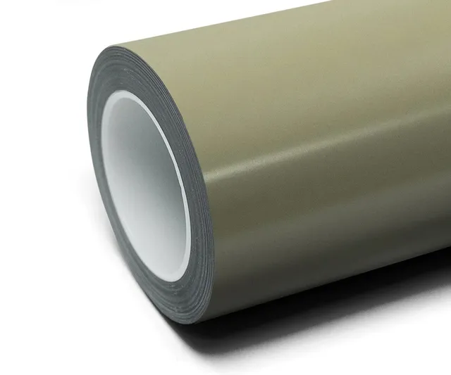 Texture du film Frozen Satin Khaki Green