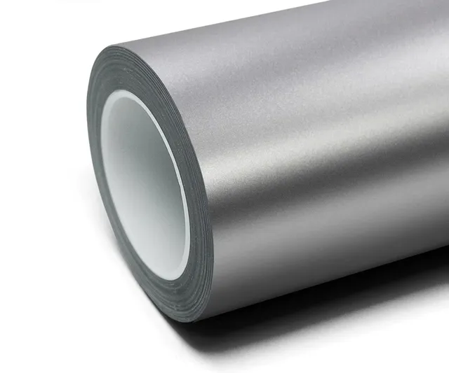 Texture du film Frozen Satin Metallic Grey